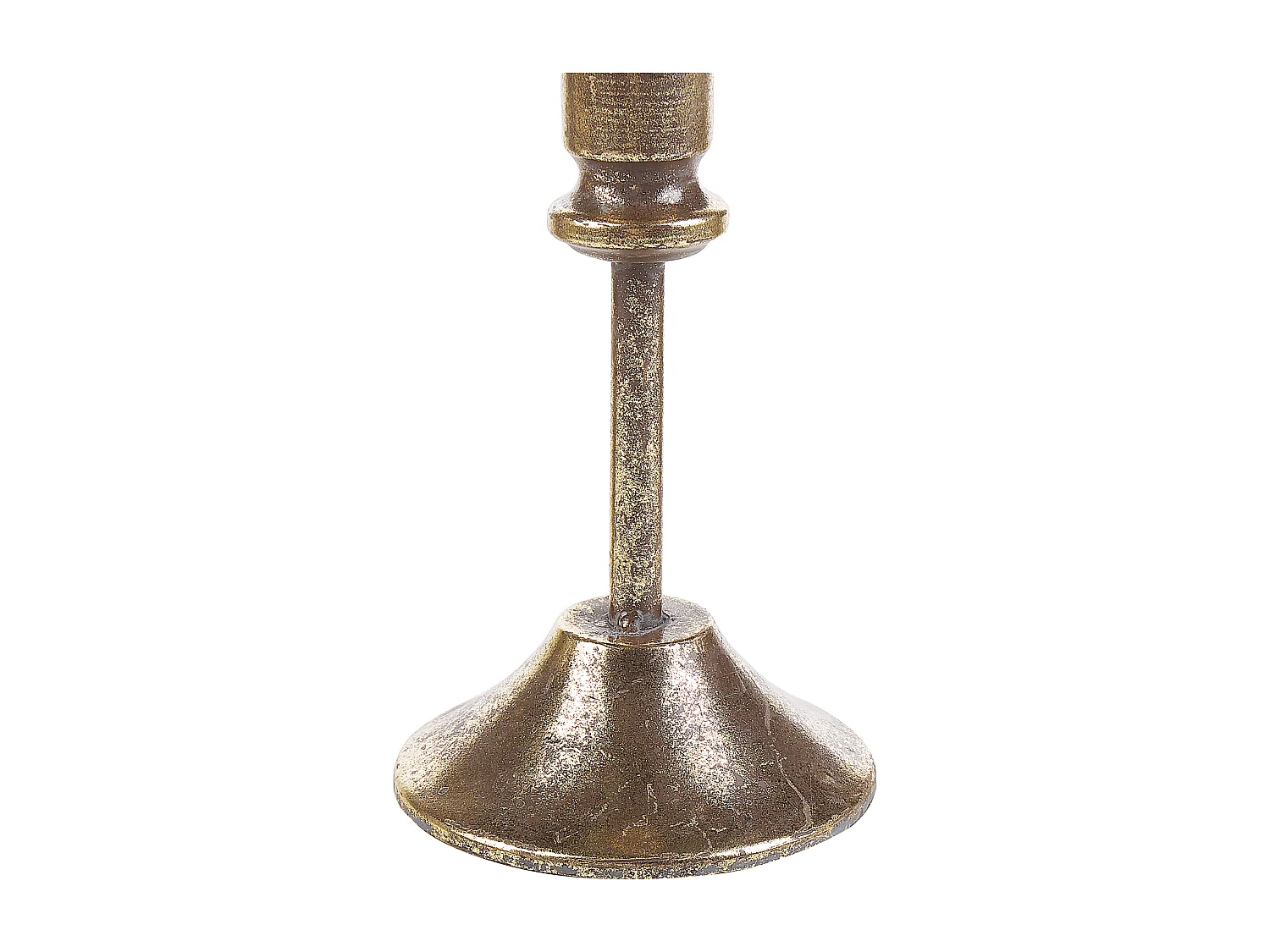 Lot de 2 bougeoirs SALAMINA Métal 63/49 cm Doré