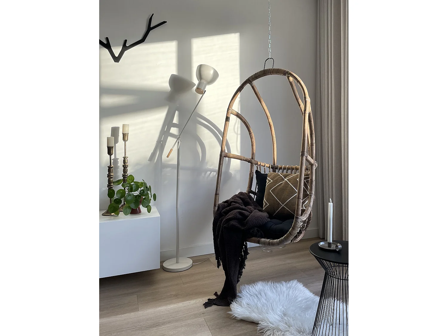 Kerzenständer 2er Set SALAMINA Metall 63/49 cm Gold