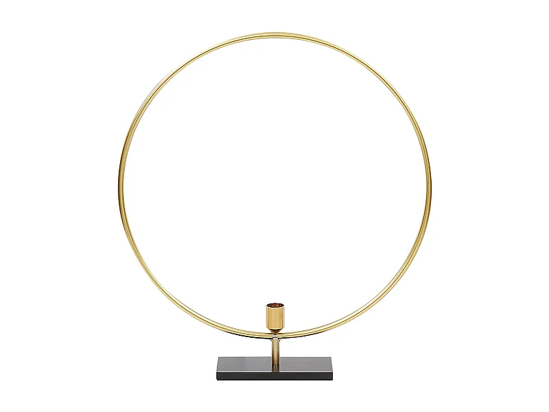 Bougeoir SERAM Métal 45 cm Doré