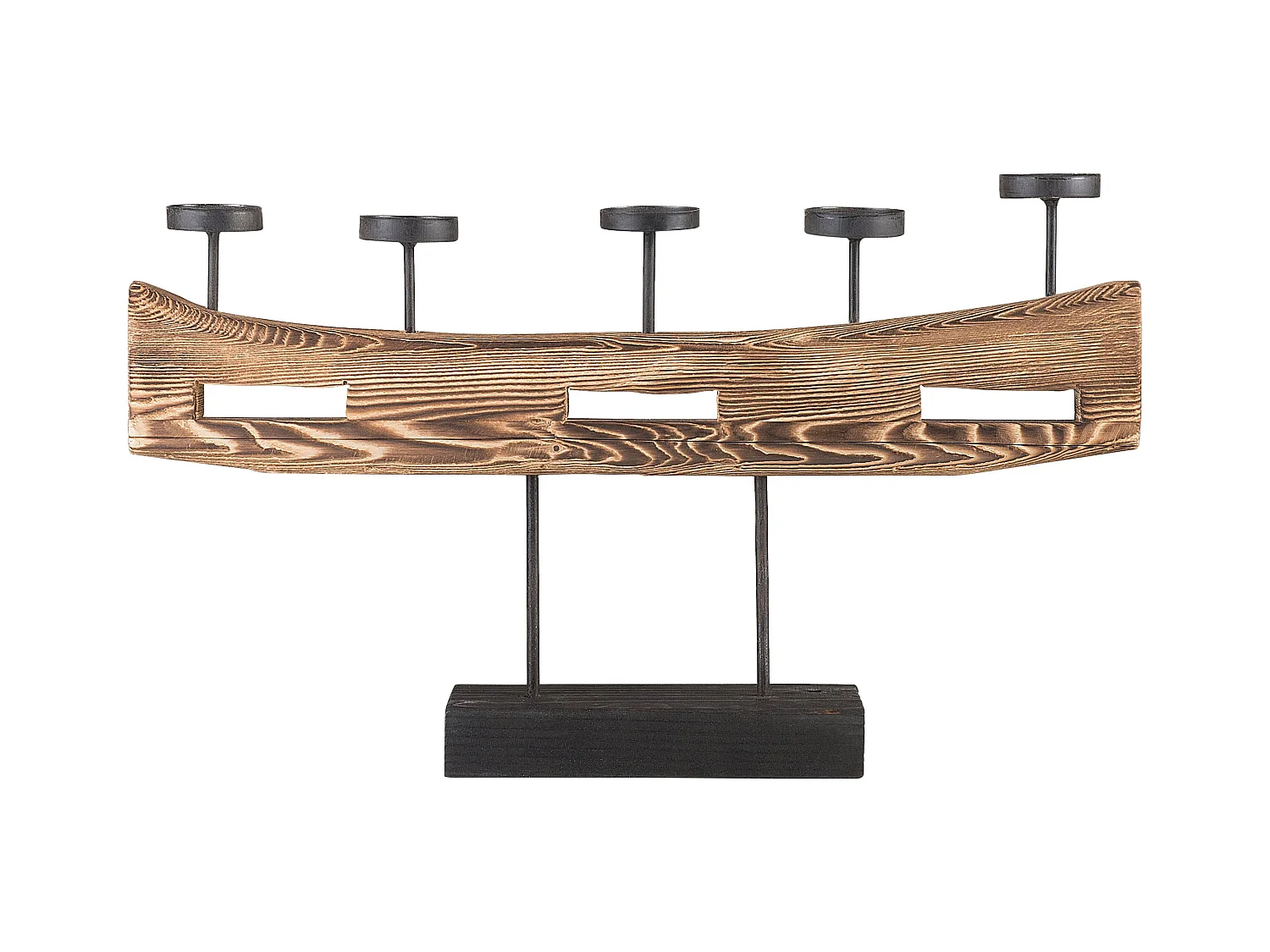 Bougeoir GUATEMALA Bois de pin 36 cm Marron