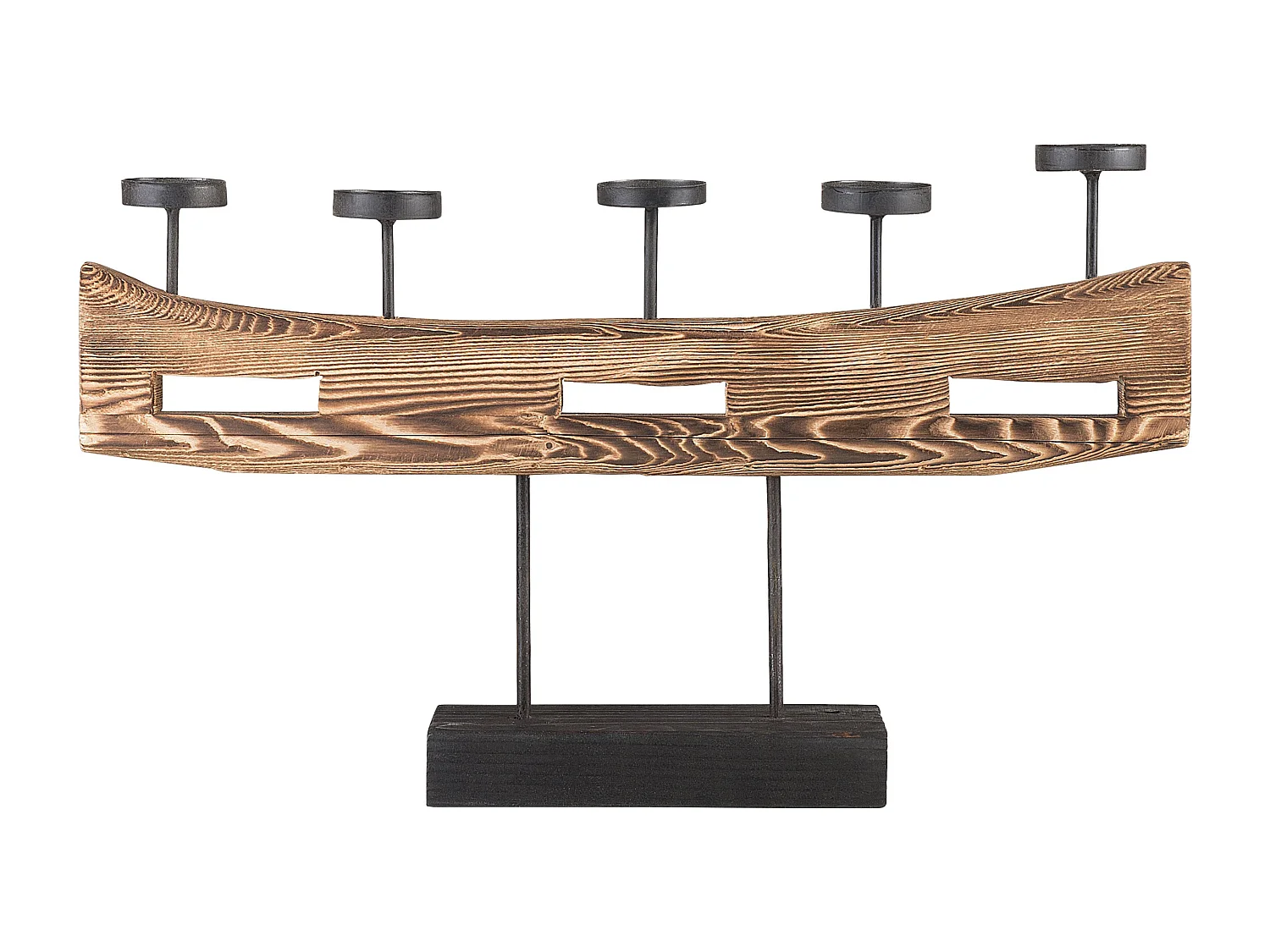 Candelabro GUATEMALA Madeira 36 cm Castanho