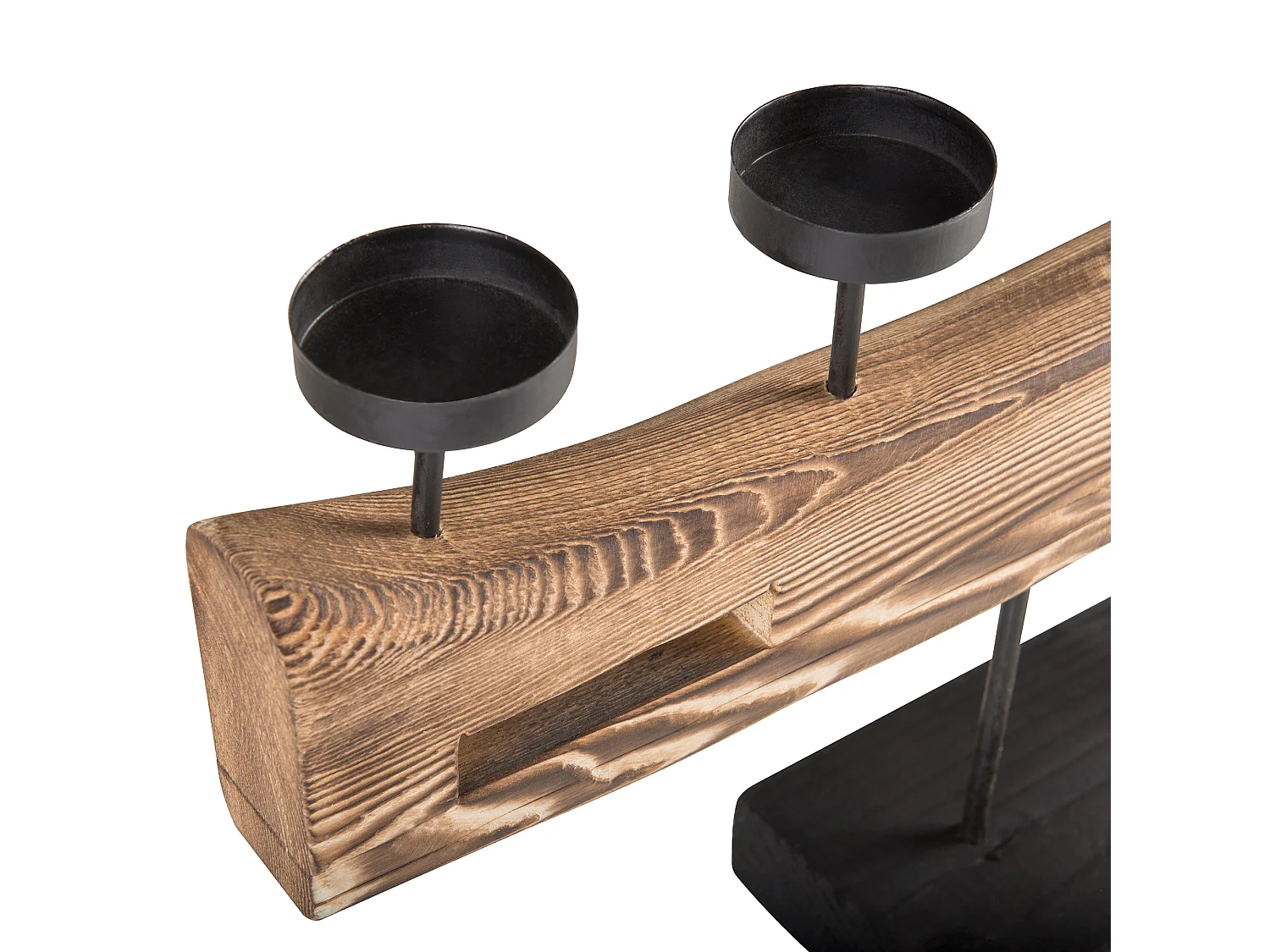 Candelabro GUATEMALA Madeira 36 cm Castanho