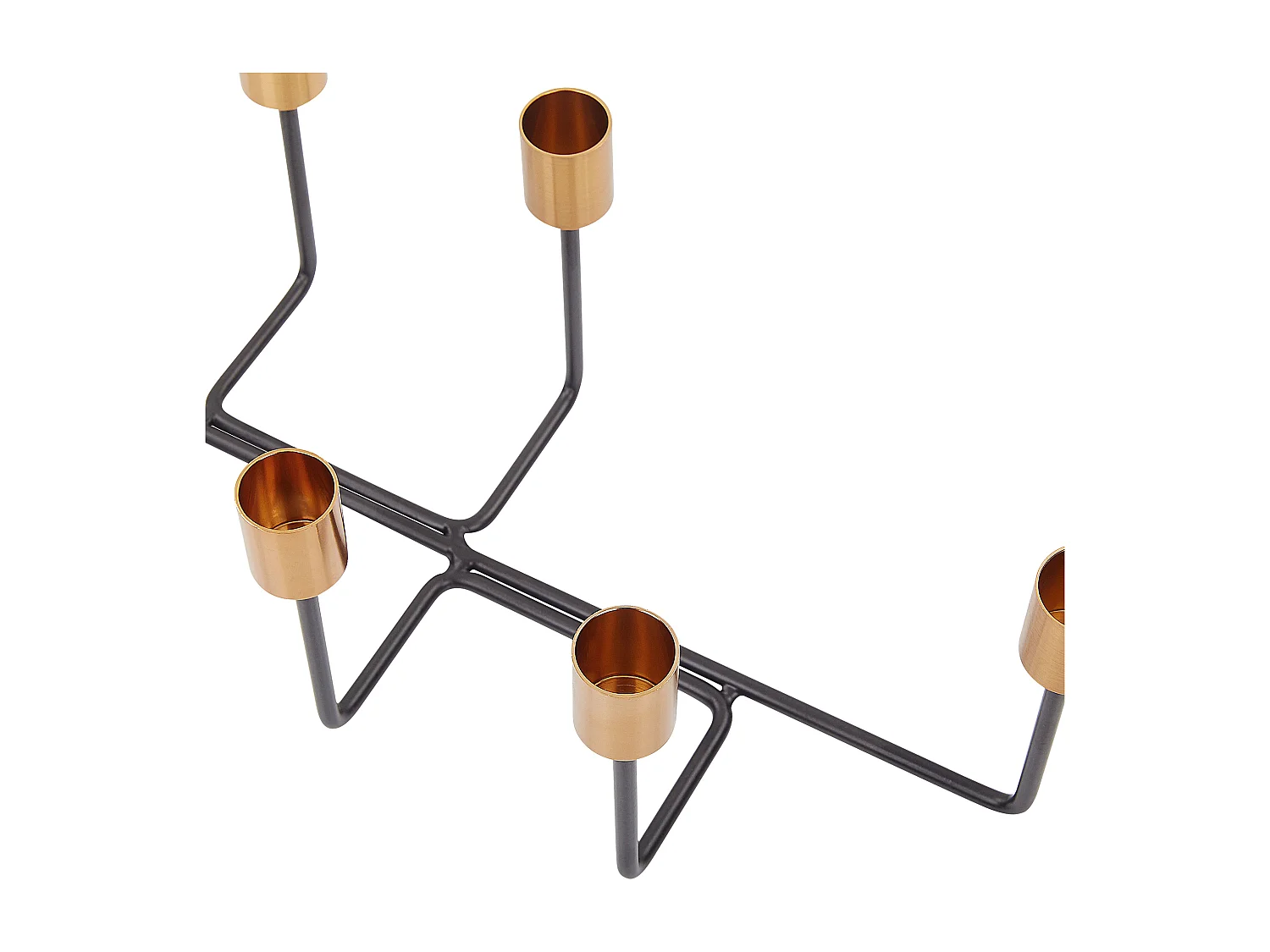 Świecznik BANGKA Metal 12 cm Czarny