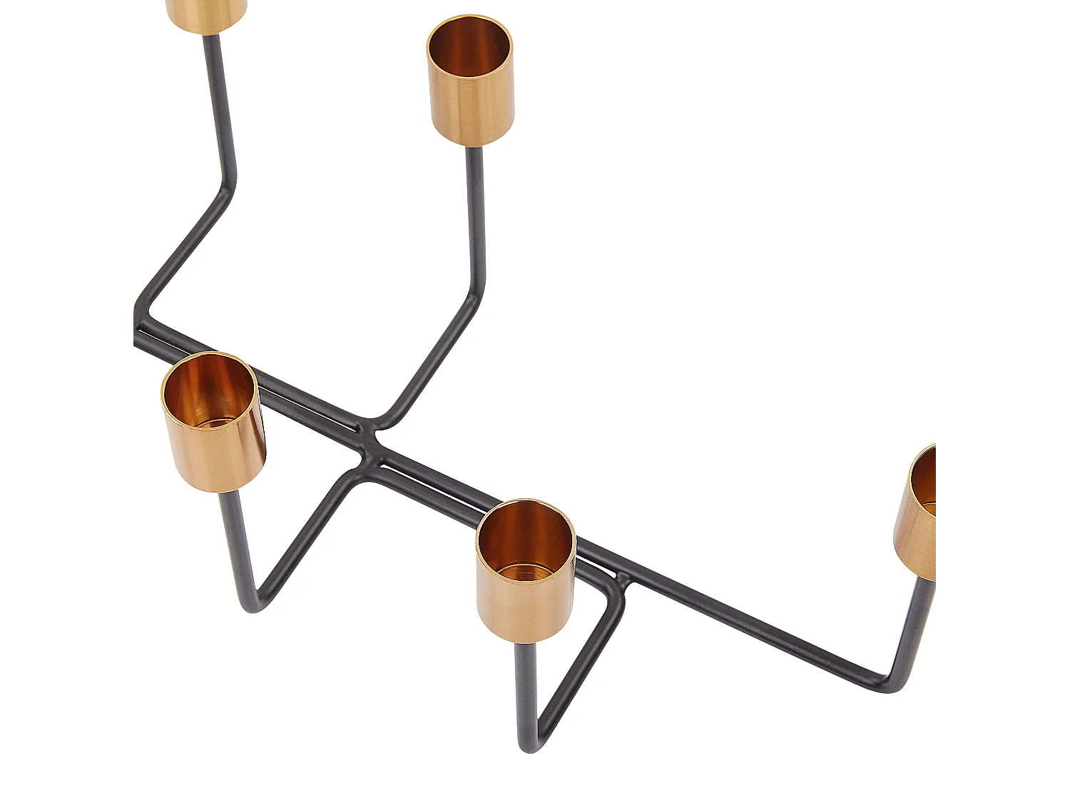 Kaarshouder BANGKA Metaal 12 cm Zwart