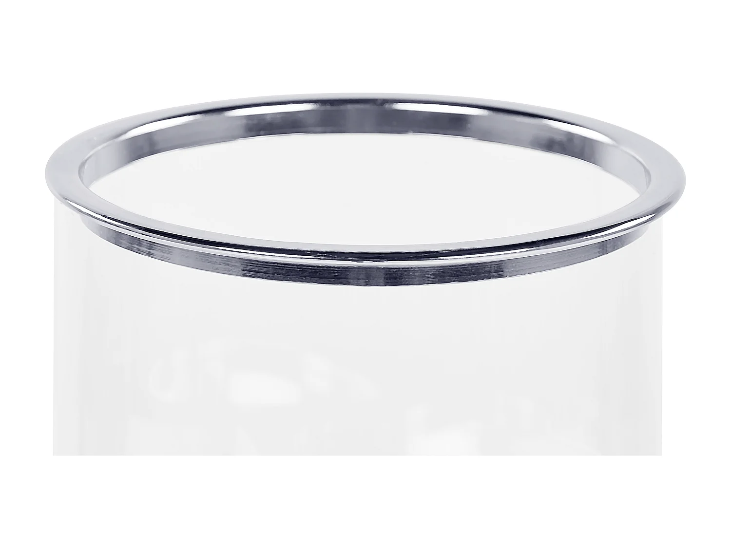 Kaarshouder CILEGON Glas 24 cm Zilver