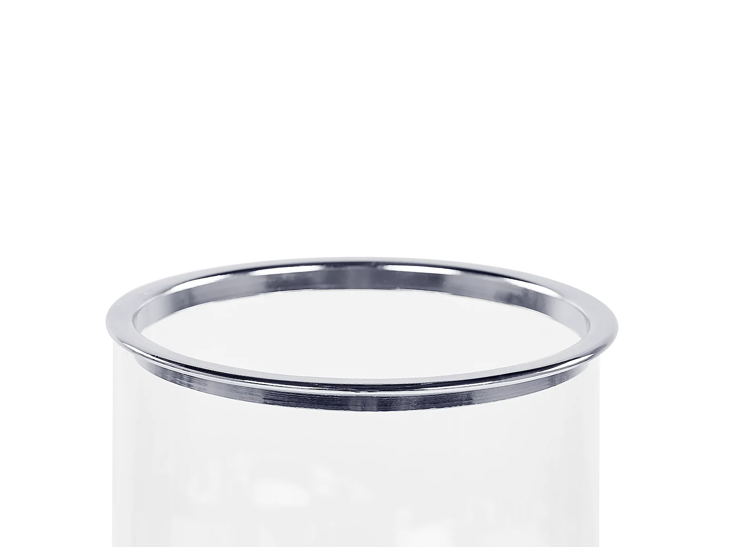 Kerzenständer CILEGON Glas 24 cm Silber