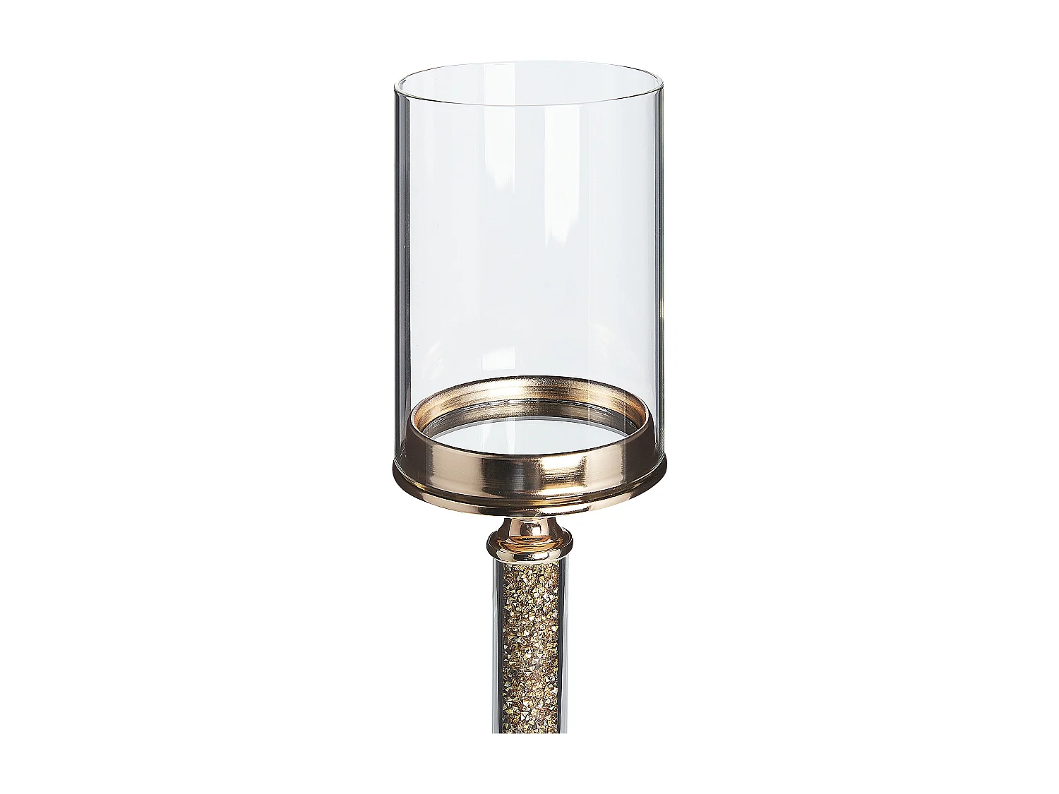 Kaarshouder ABBEVILLE Glas 41 cm Goud