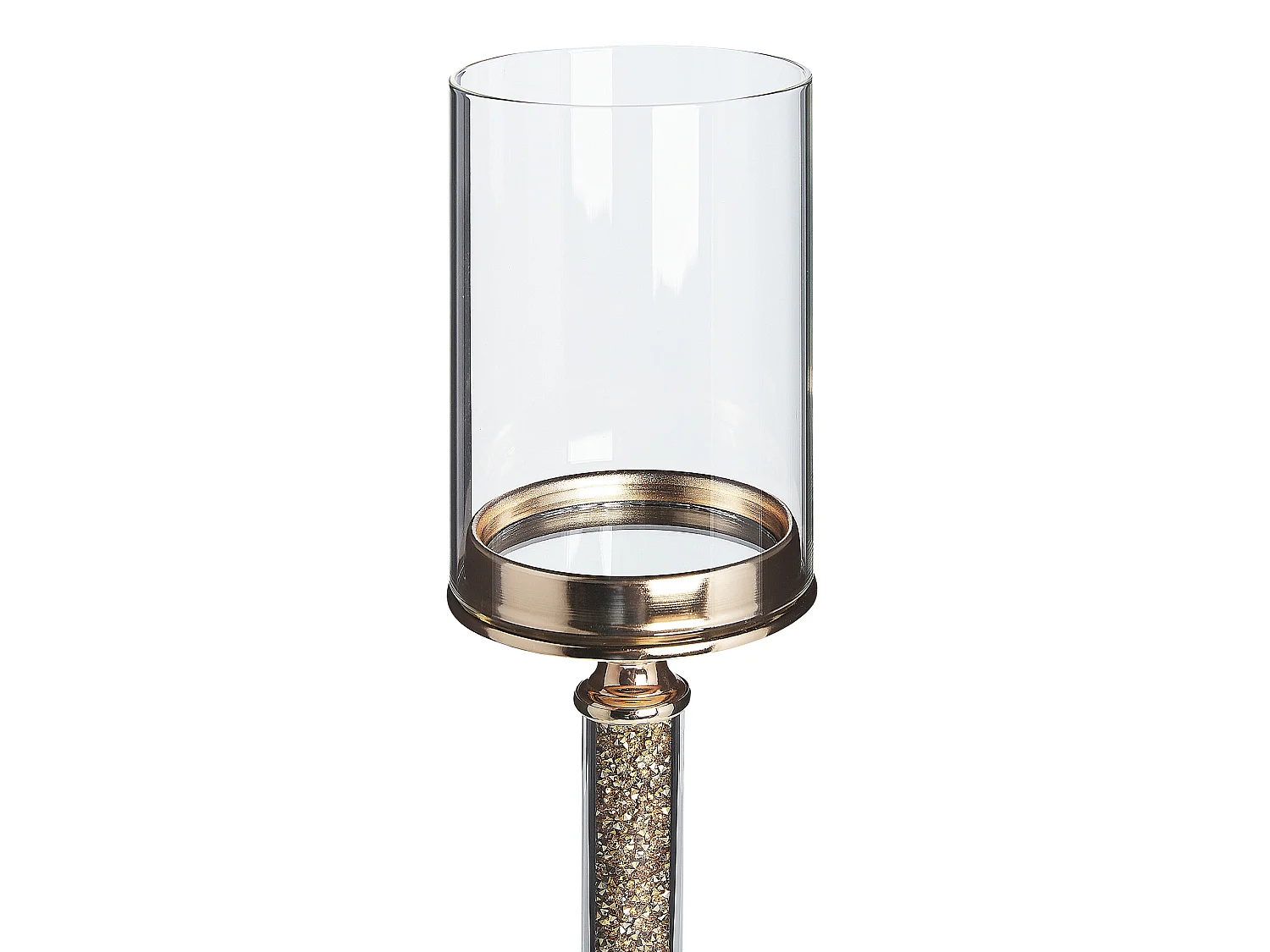 Candelabro ABBEVILLE Vidro 41 cm Dourado