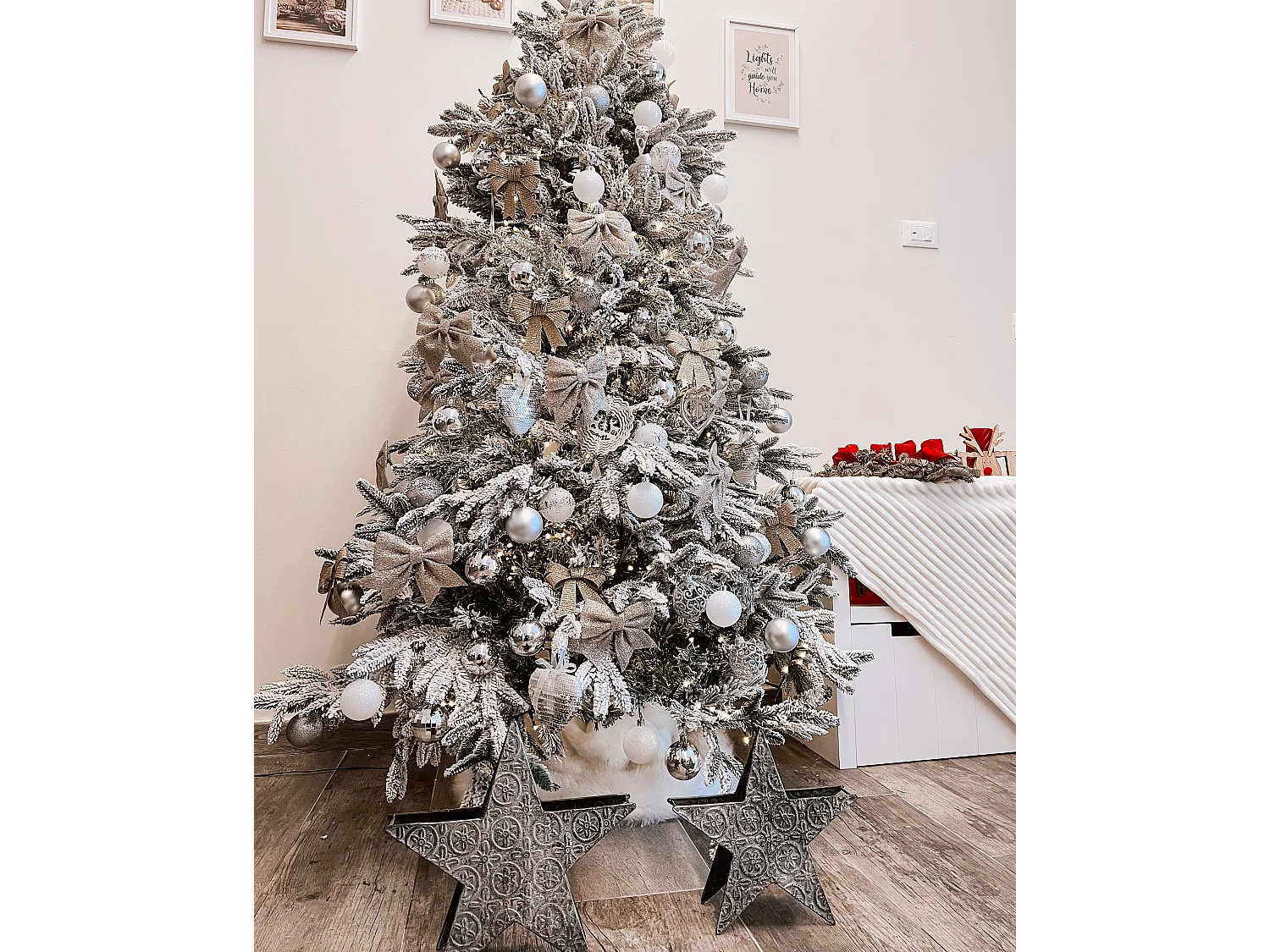 Kerzenständer 2er Set TORNIO Metall 30/26 cm Silber
