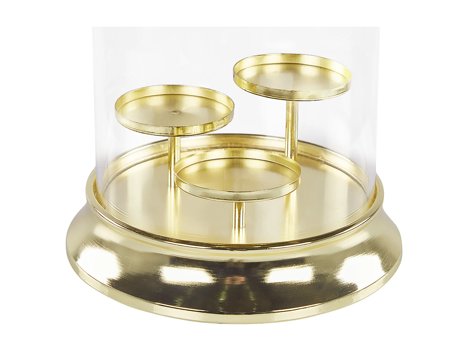 Candelabro CILEGON Vidro 24 cm Dourado