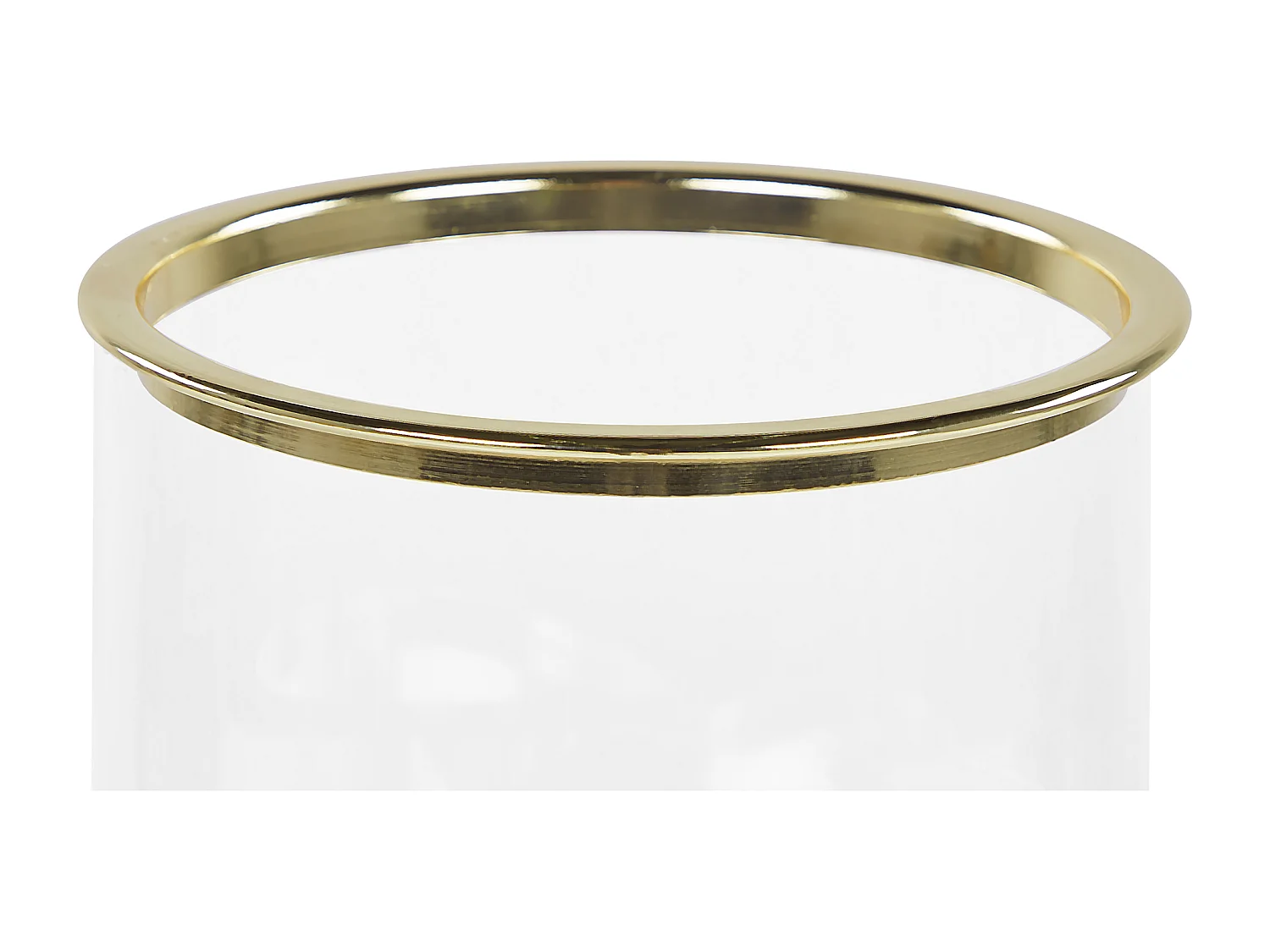 Bougeoir CILEGON Verre 24 cm Doré