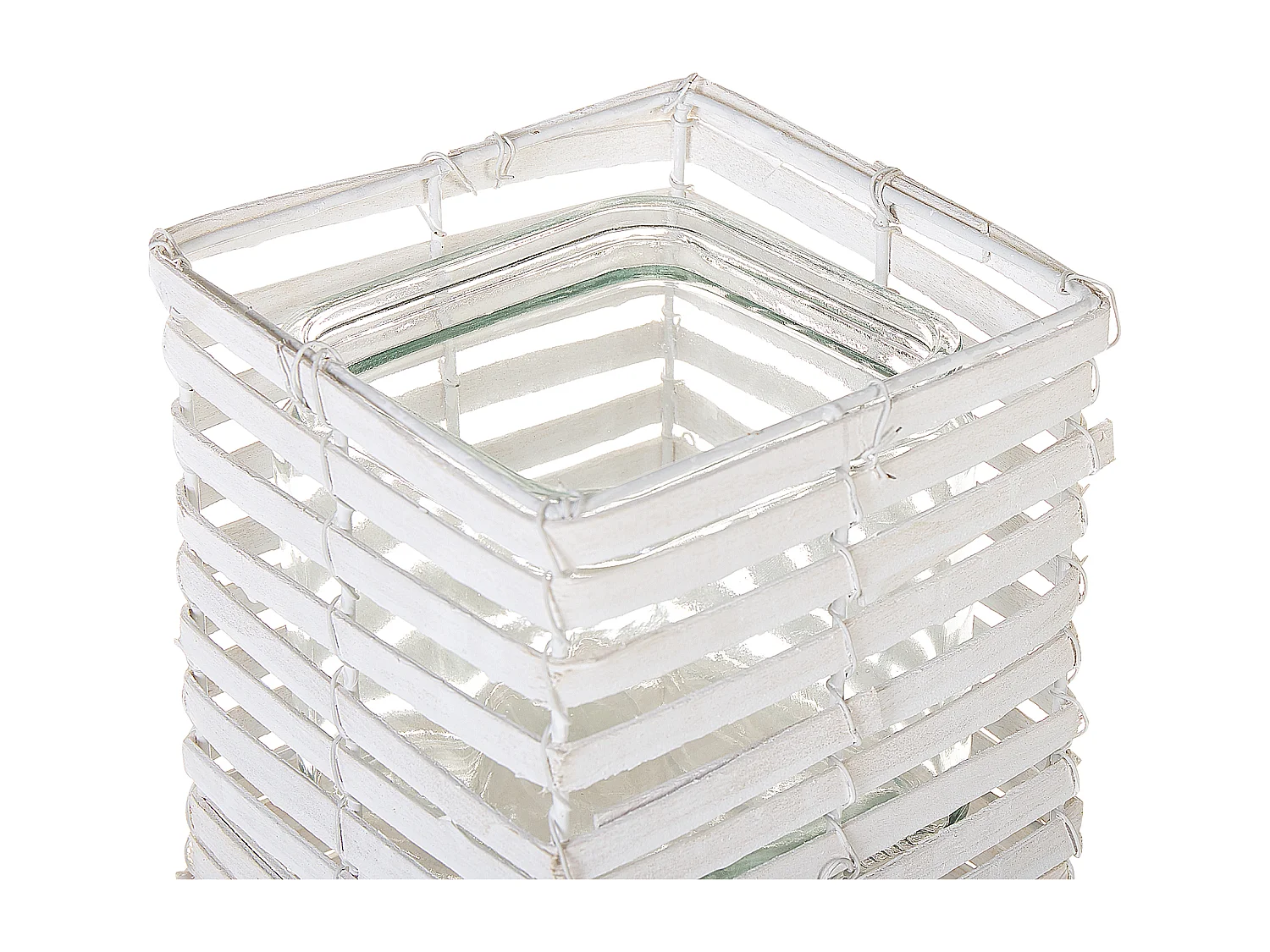 Set di 3 portacandele MAROLA 54/34/20 cm Bianco