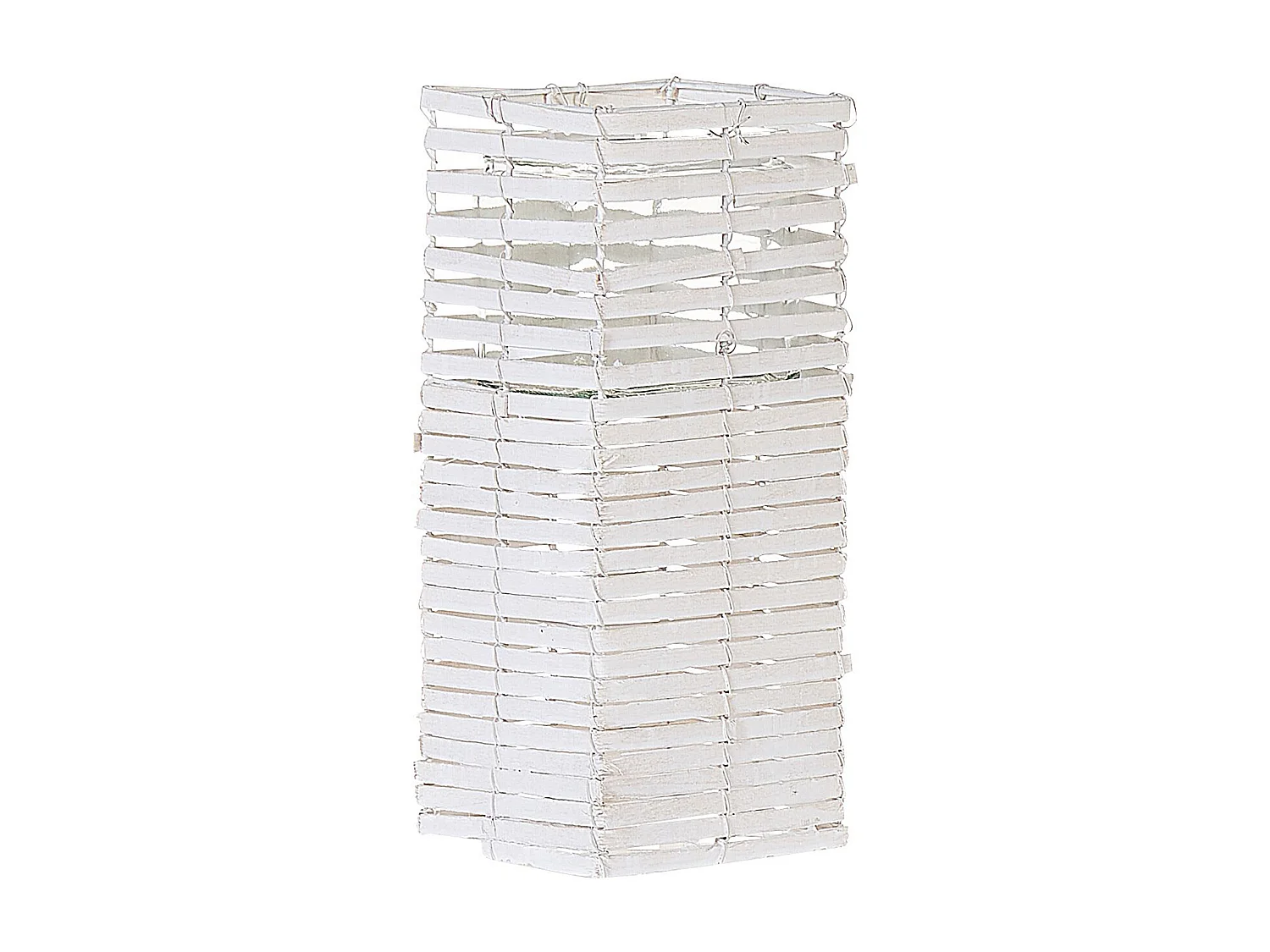 Lot de 3 bougeoirs MAROLA Bois de peuplier 54/34/20 cm Blanc