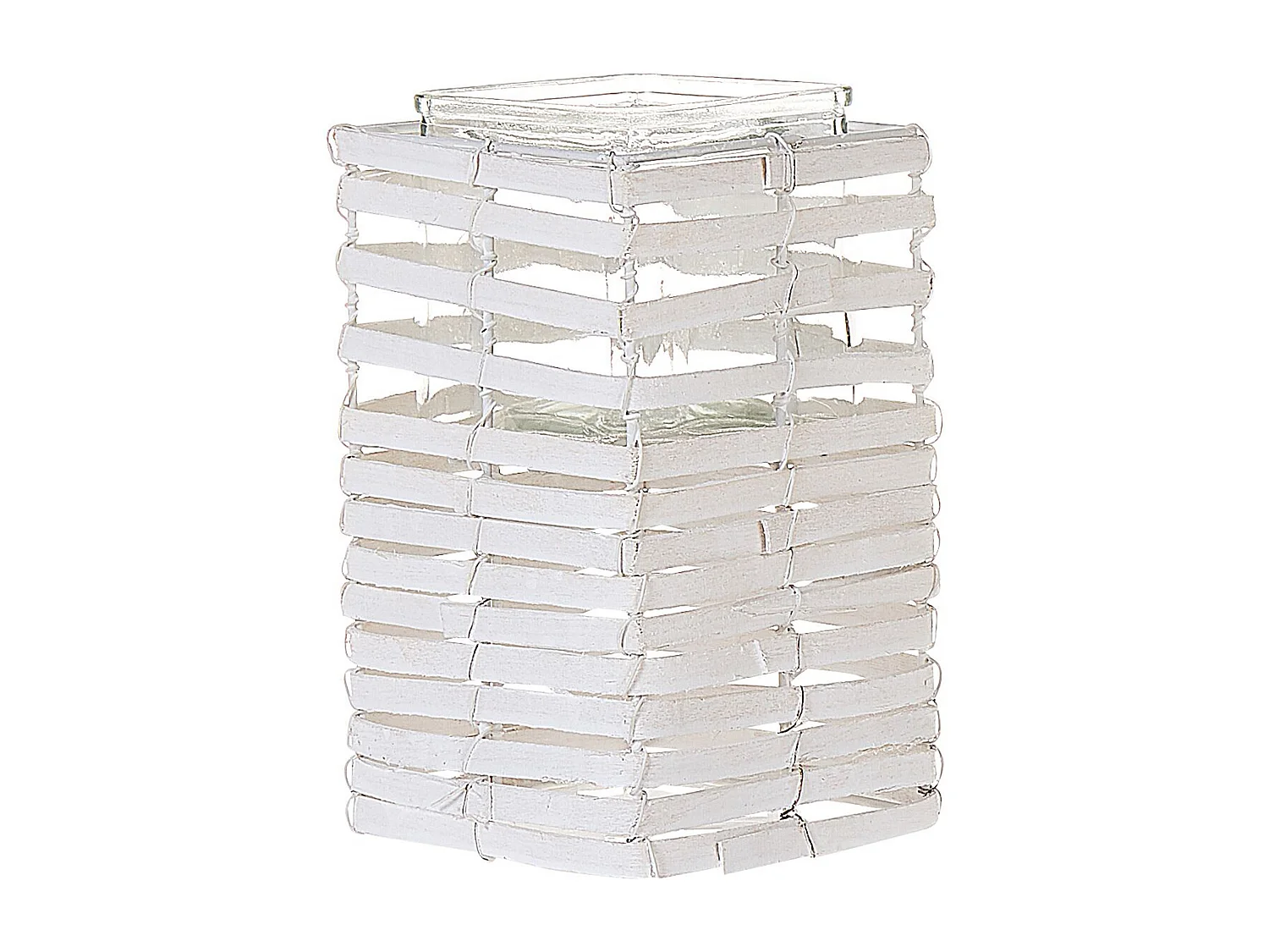 Kerzenständer 3er Set MAROLA 54/34/20 cm Weiss