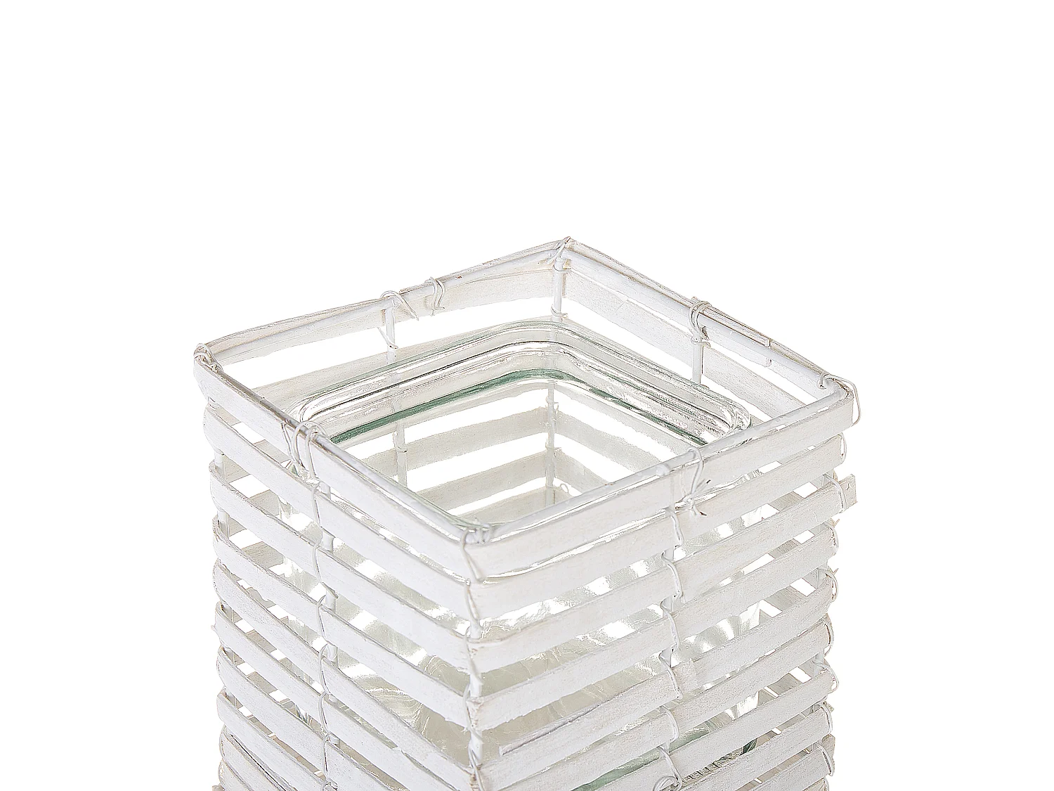 Kerzenständer 3er Set MAROLA 54/34/20 cm Weiss