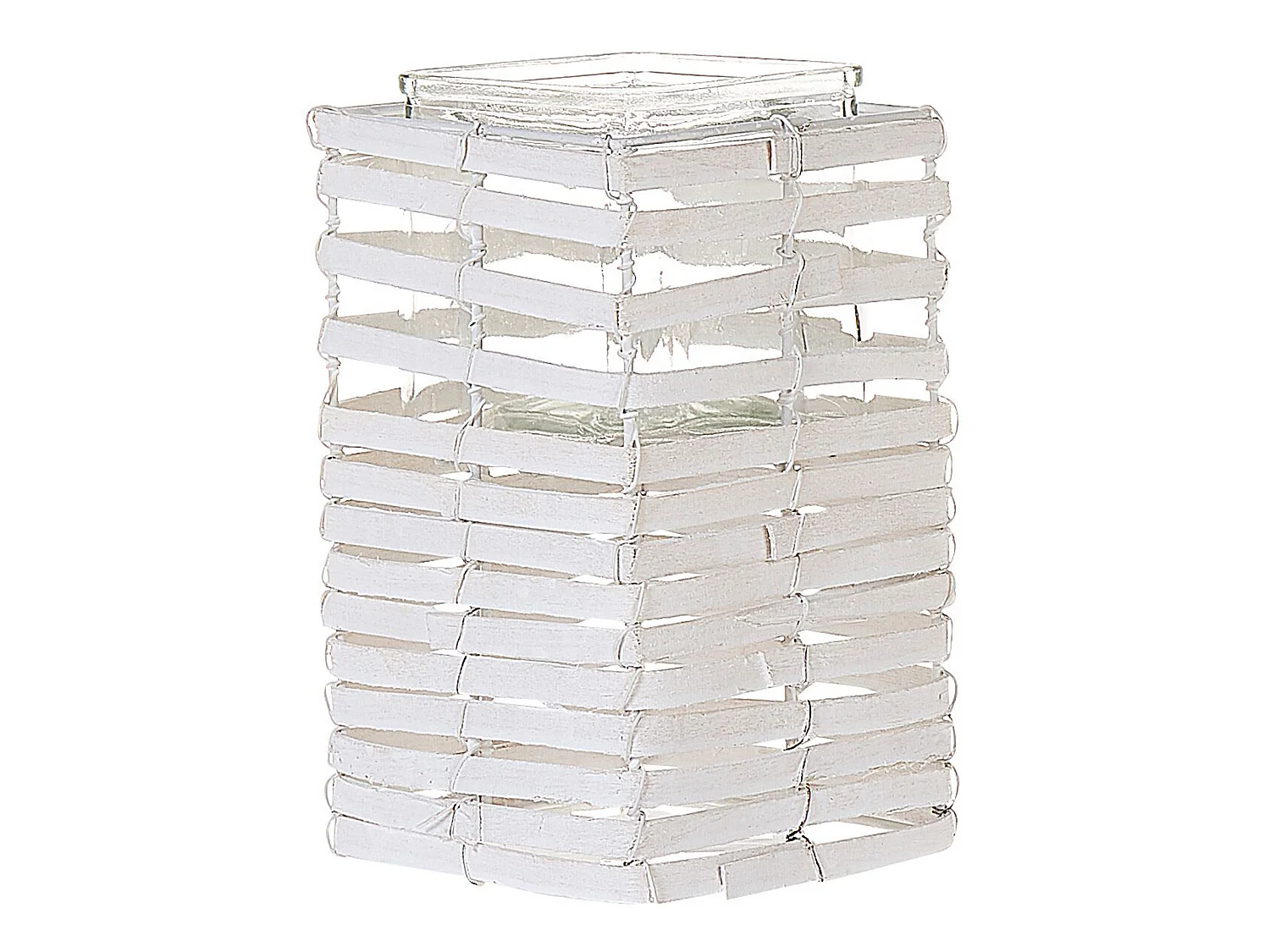 Lot de 3 bougeoirs MAROLA 54/34/20 cm Blanc