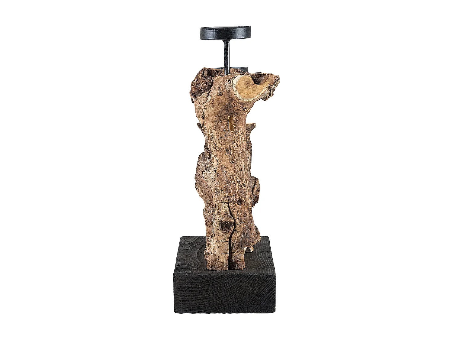 Kandelaar hout lichtbruin FLORES