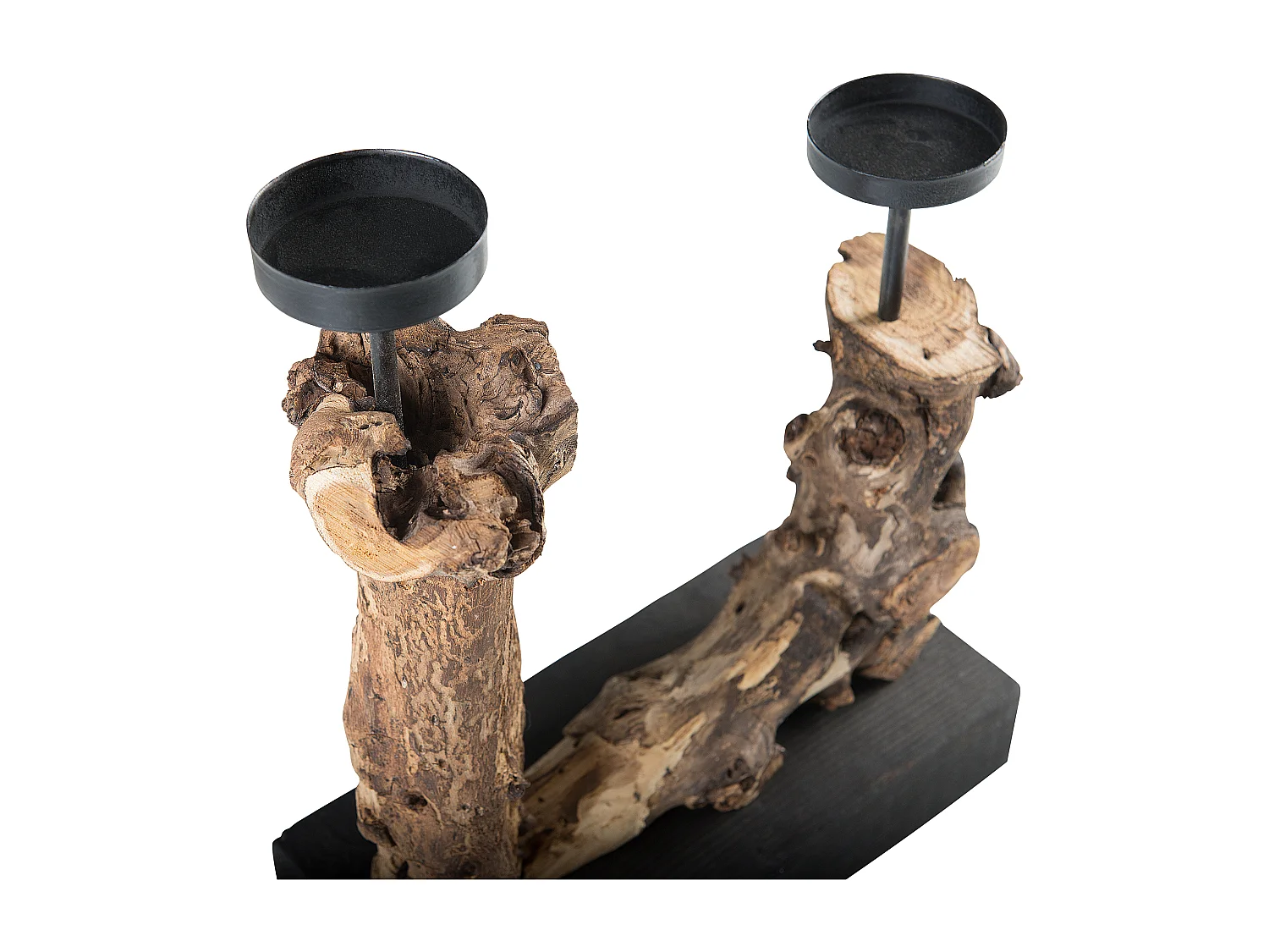 Kandelaar hout lichtbruin FLORES
