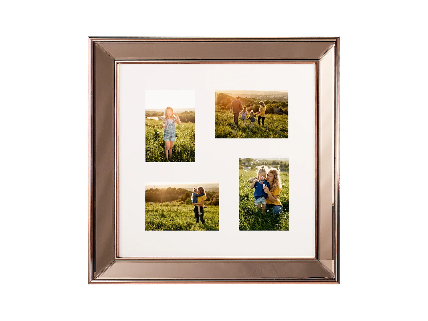 Cadre pour 4 photos DABOLA Cuivré
