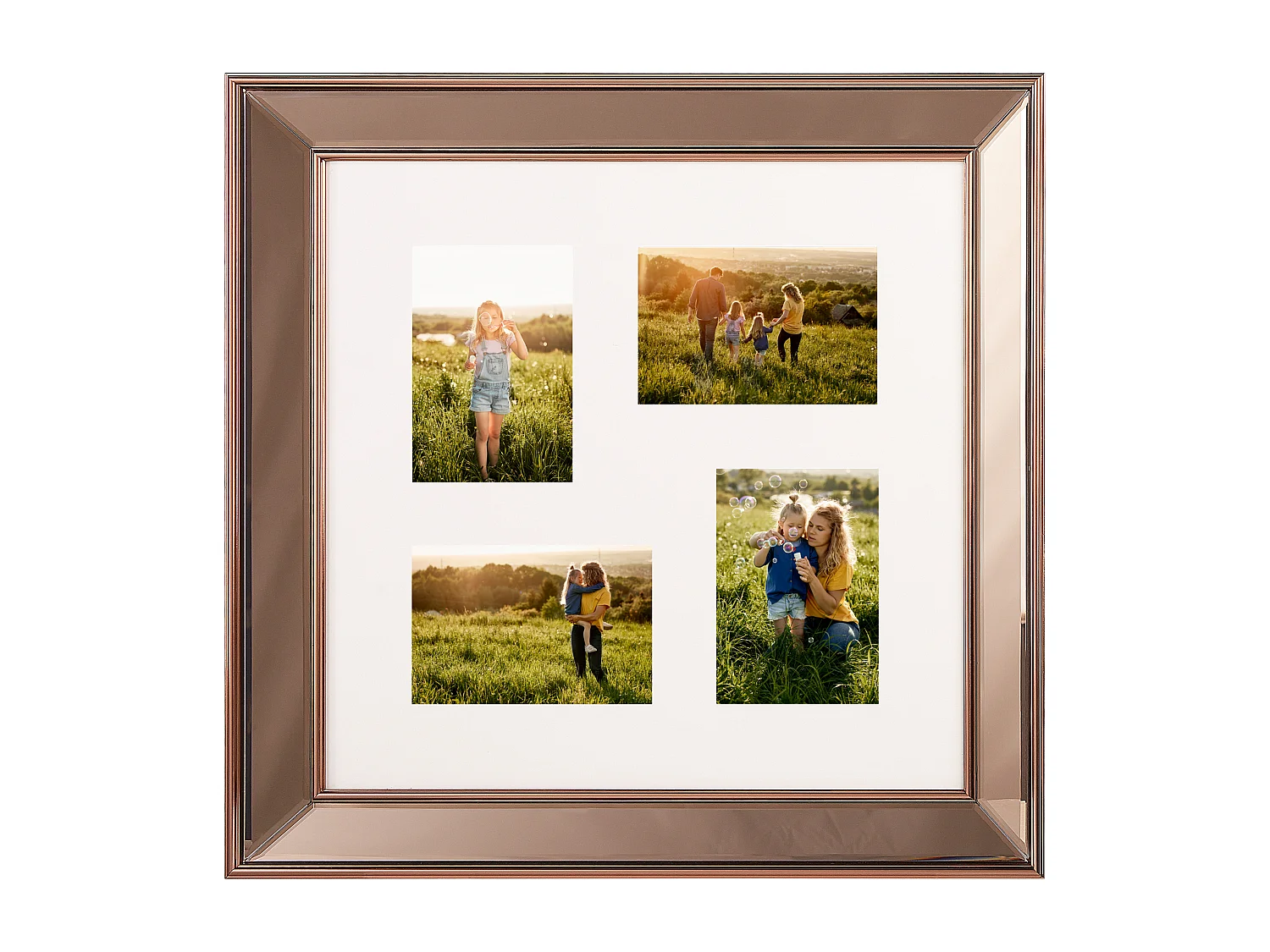 Cadre pour 4 photos DABOLA Cuivré