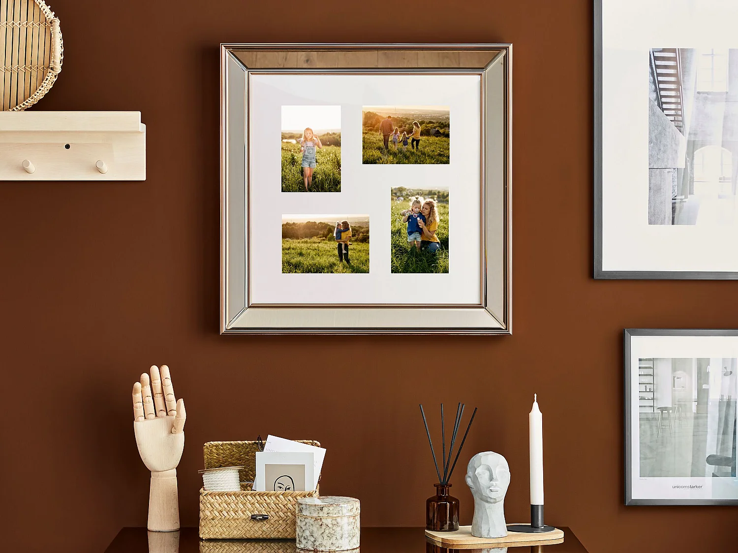 Frame for 4 Photos DABOLA Copper