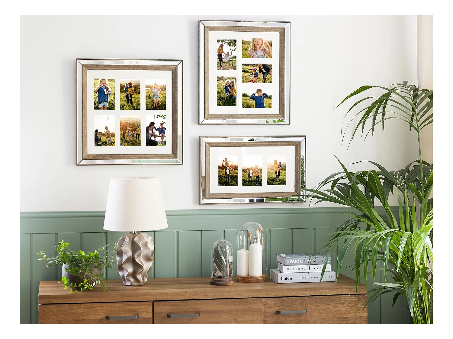 Moldura para 5 fotos SINTA Prateado