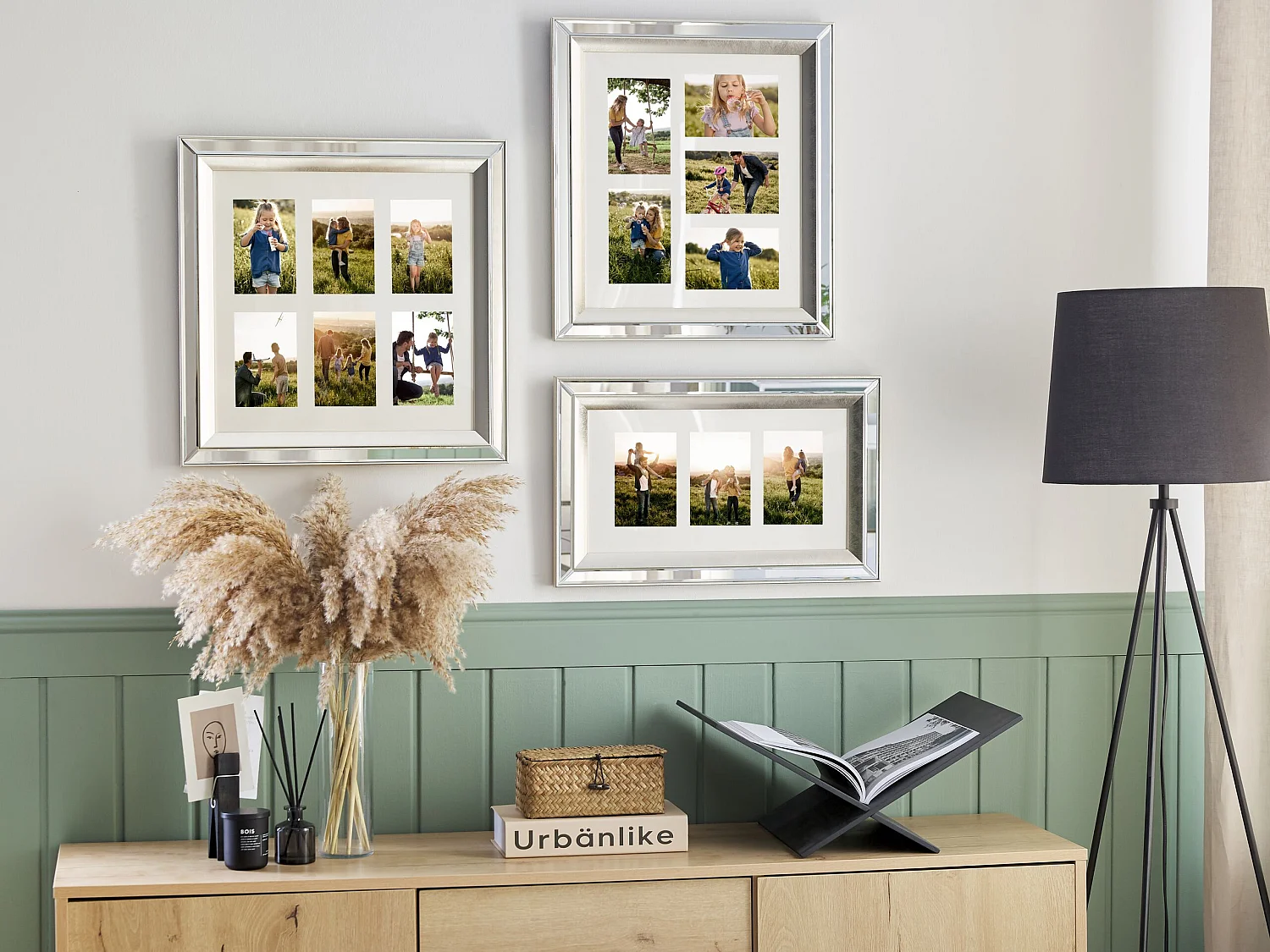 Cadre pour 5 photos MAKENI Argenté