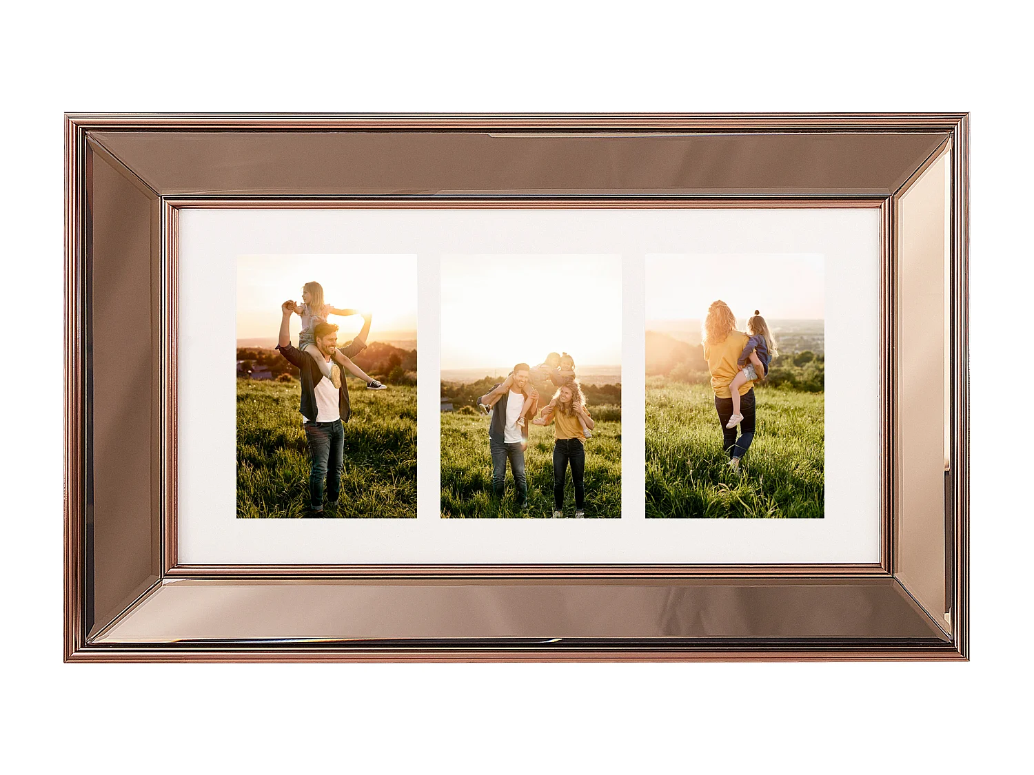 3er-Fotorahmen DABOLA Kupfer