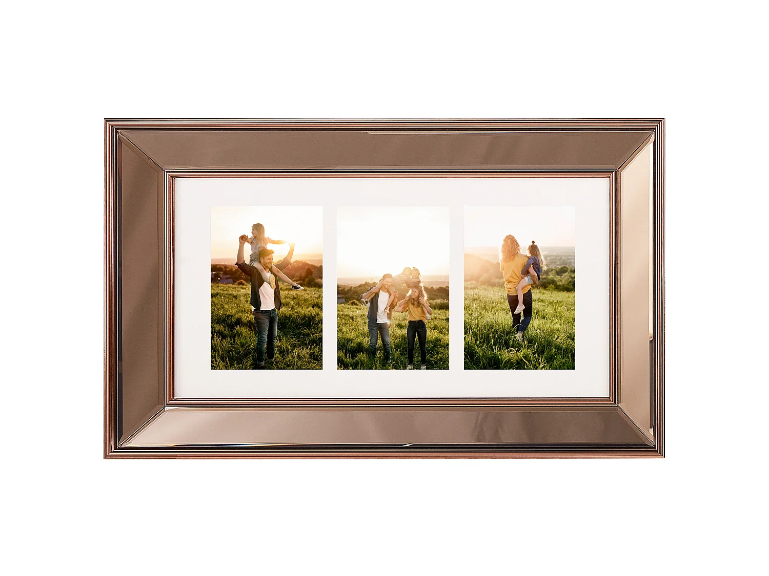 Frame for 3 Photos DABOLA Copper