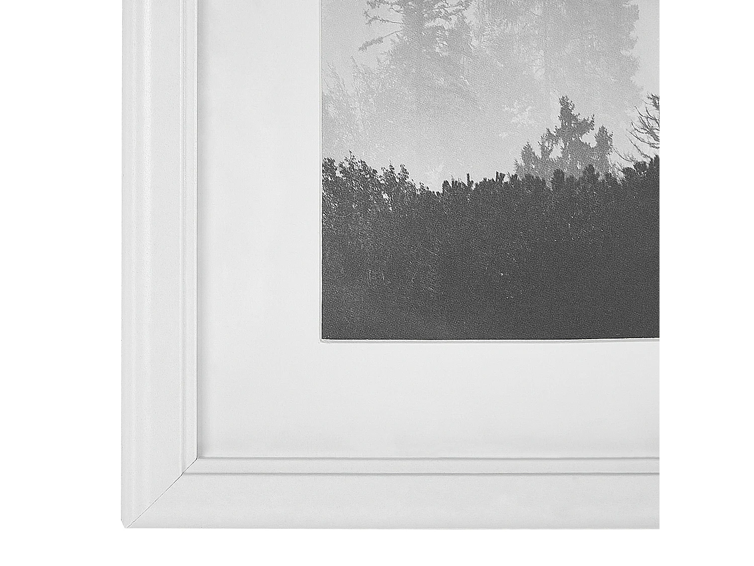 Lot de 6 cadres photo ZINARE Paysage Blanc