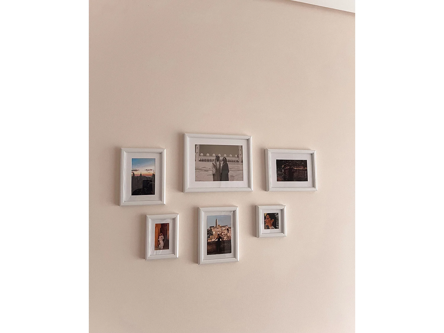 Bilderrahmen 6er Set ZINARE Landschaft Weiss