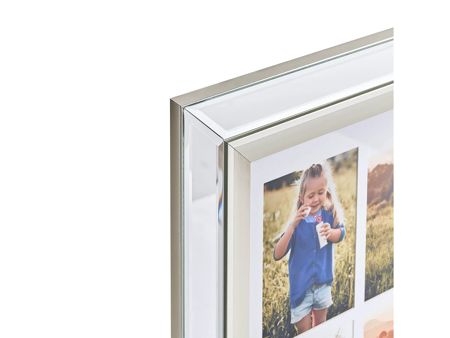 Cadre pour 6 photos MAKENI Argenté