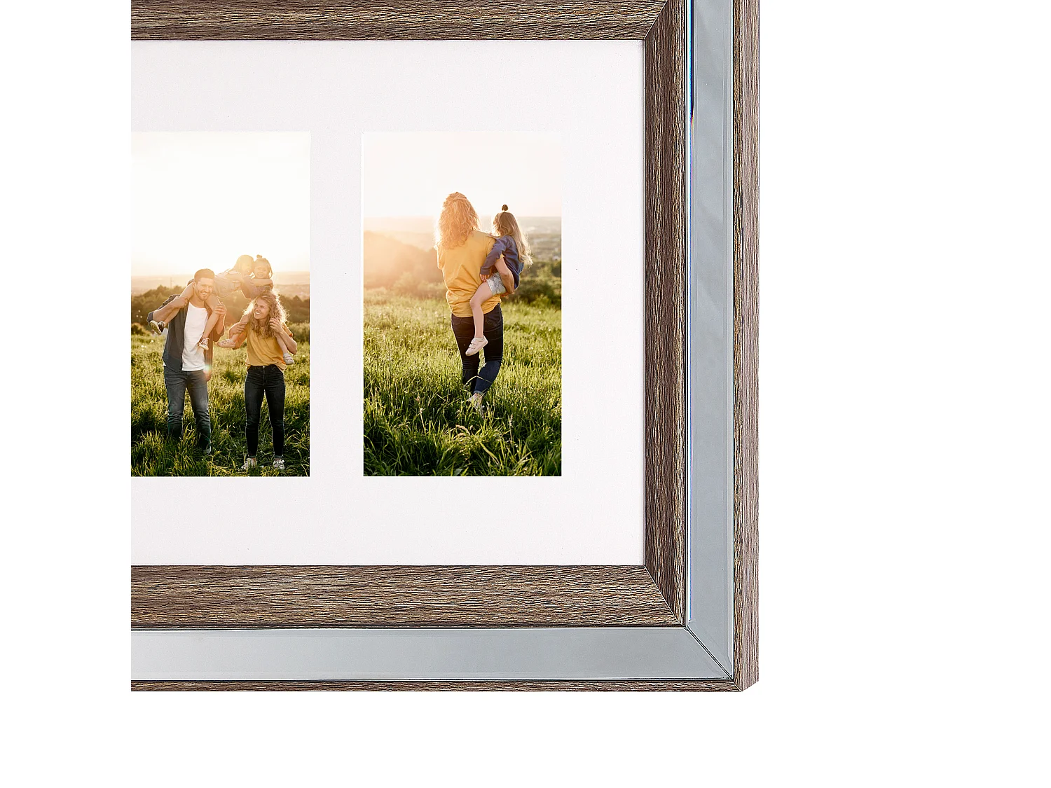 Cadre pour 3 photos SINTA Argenté