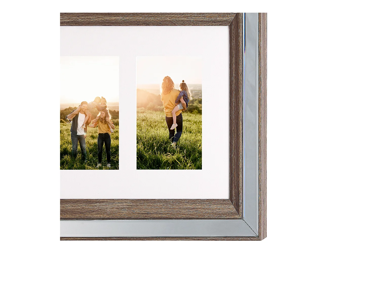 Cadre pour 3 photos SINTA Argenté