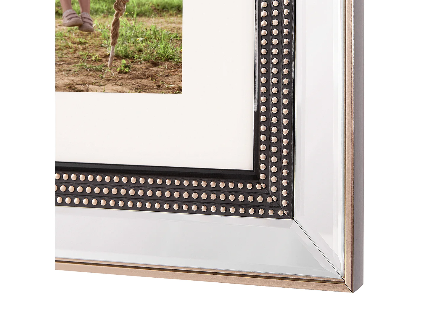 Deko Bilderrahmen Collage aus Kunststoff silber für 3 Fotos 32x51 cm Dalaba