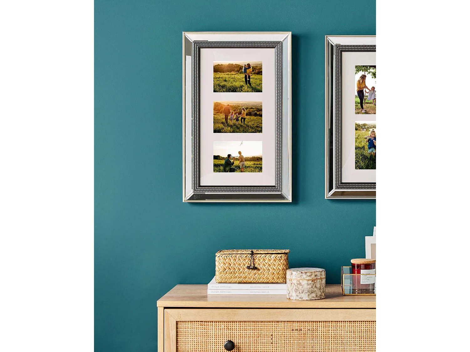 Frame for 3 Photos DALABA Silver
