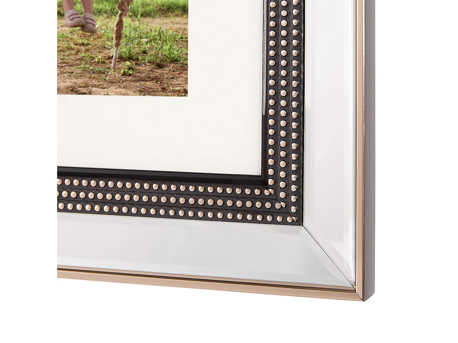 Marco para 3 fotos DALABA Plateado