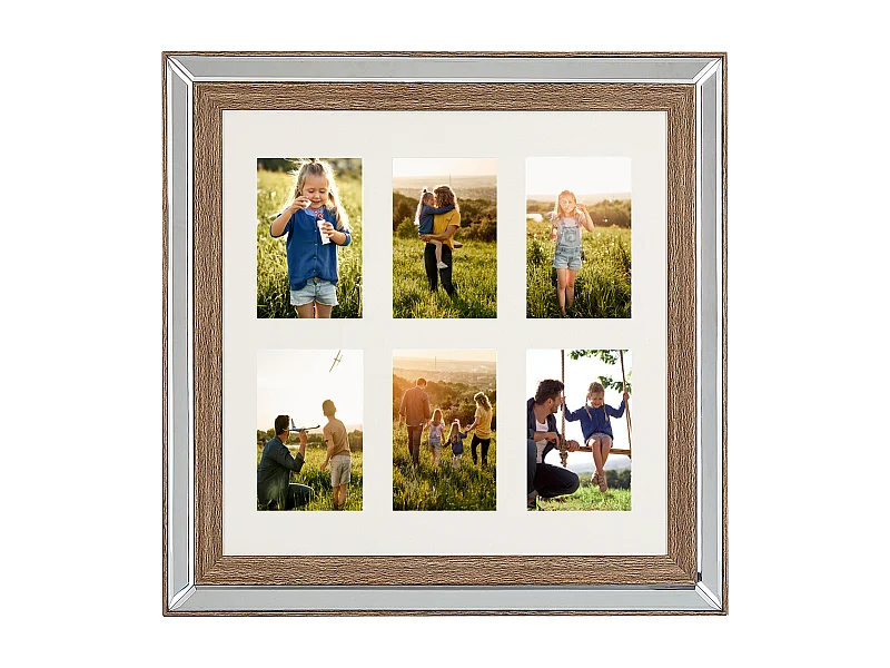 Lijst voor 6 foto's SINTA Zilver