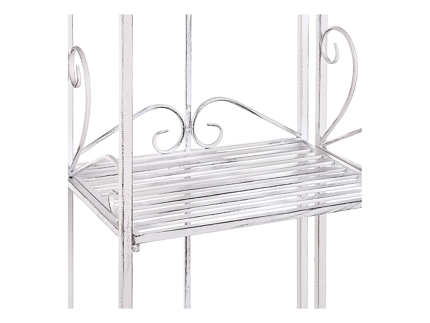 Estante metálica branca com 4 prateleiras VALDIVIA