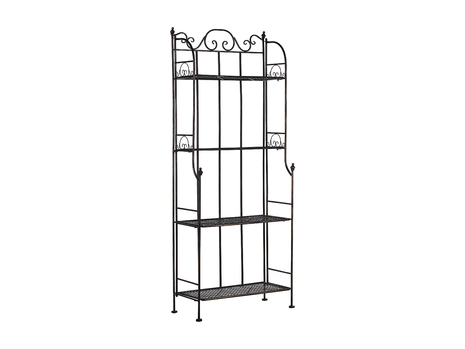 Estante de metal preto ISERNIA