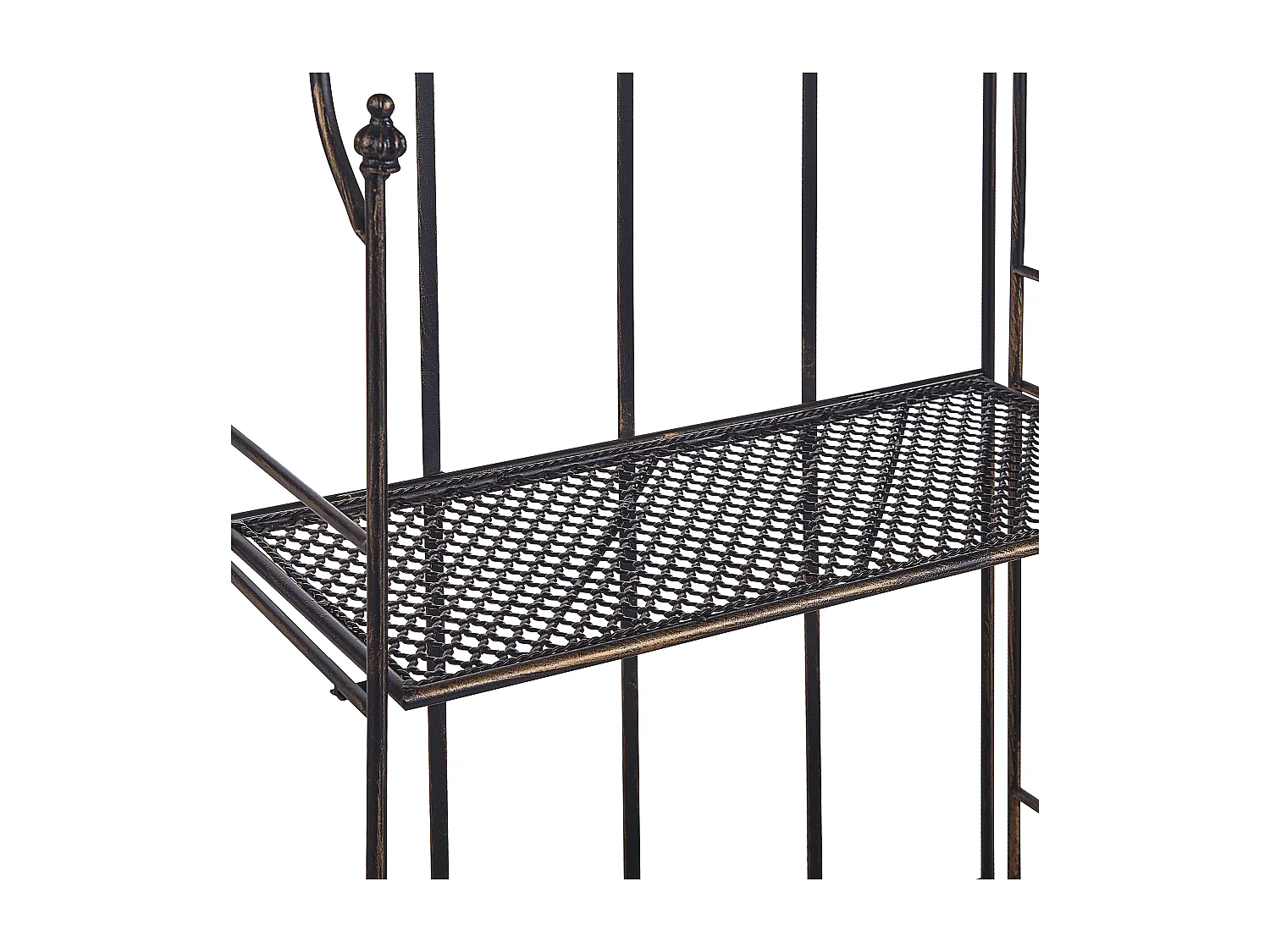 Estante de metal preto ISERNIA