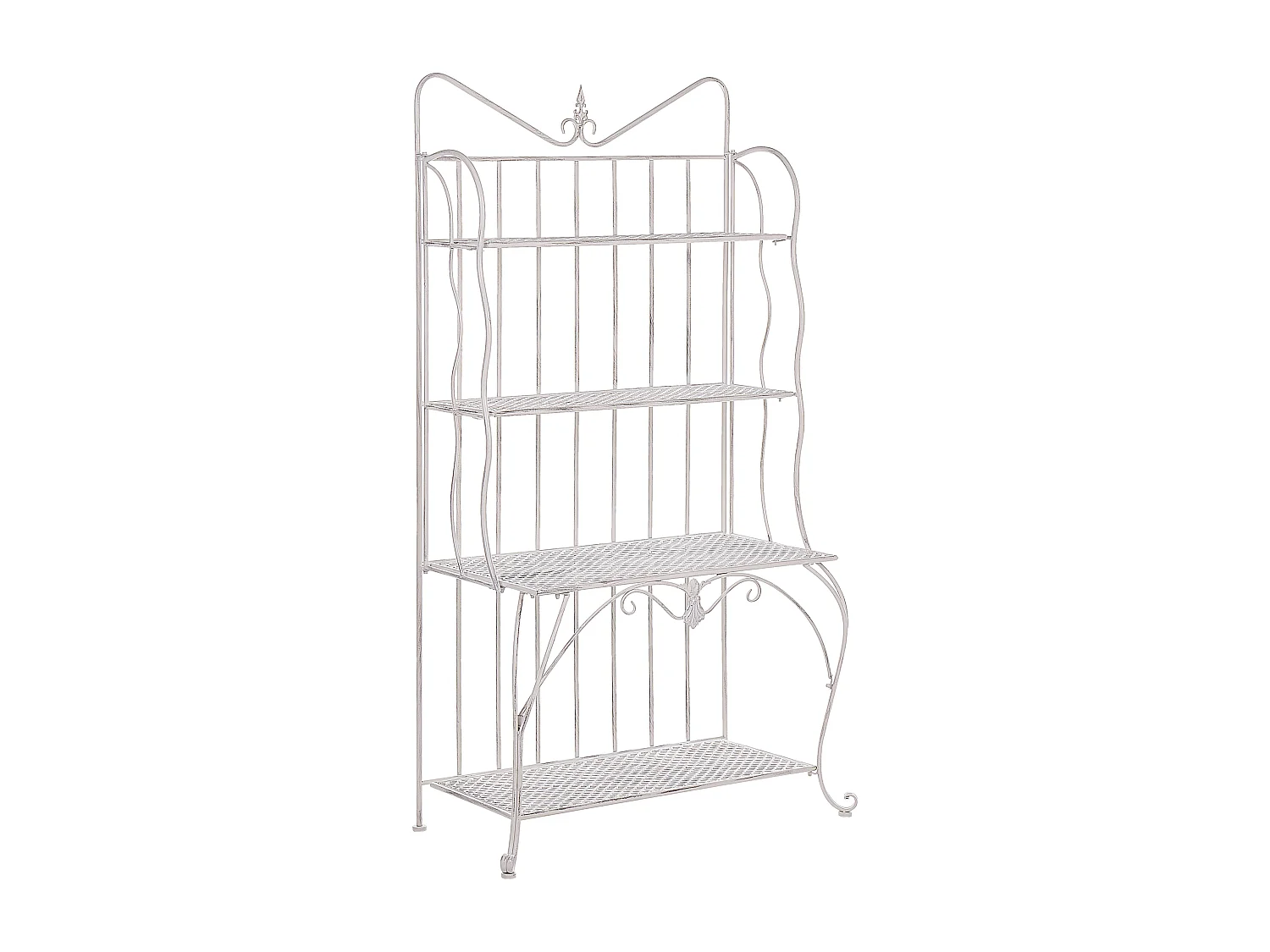 Meuble de rangement PAVONA Métal 94 cm 50 cm Beige clair