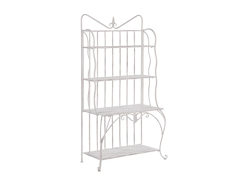 Meuble de rangement PAVONA Métal 94 cm 50 cm Beige clair