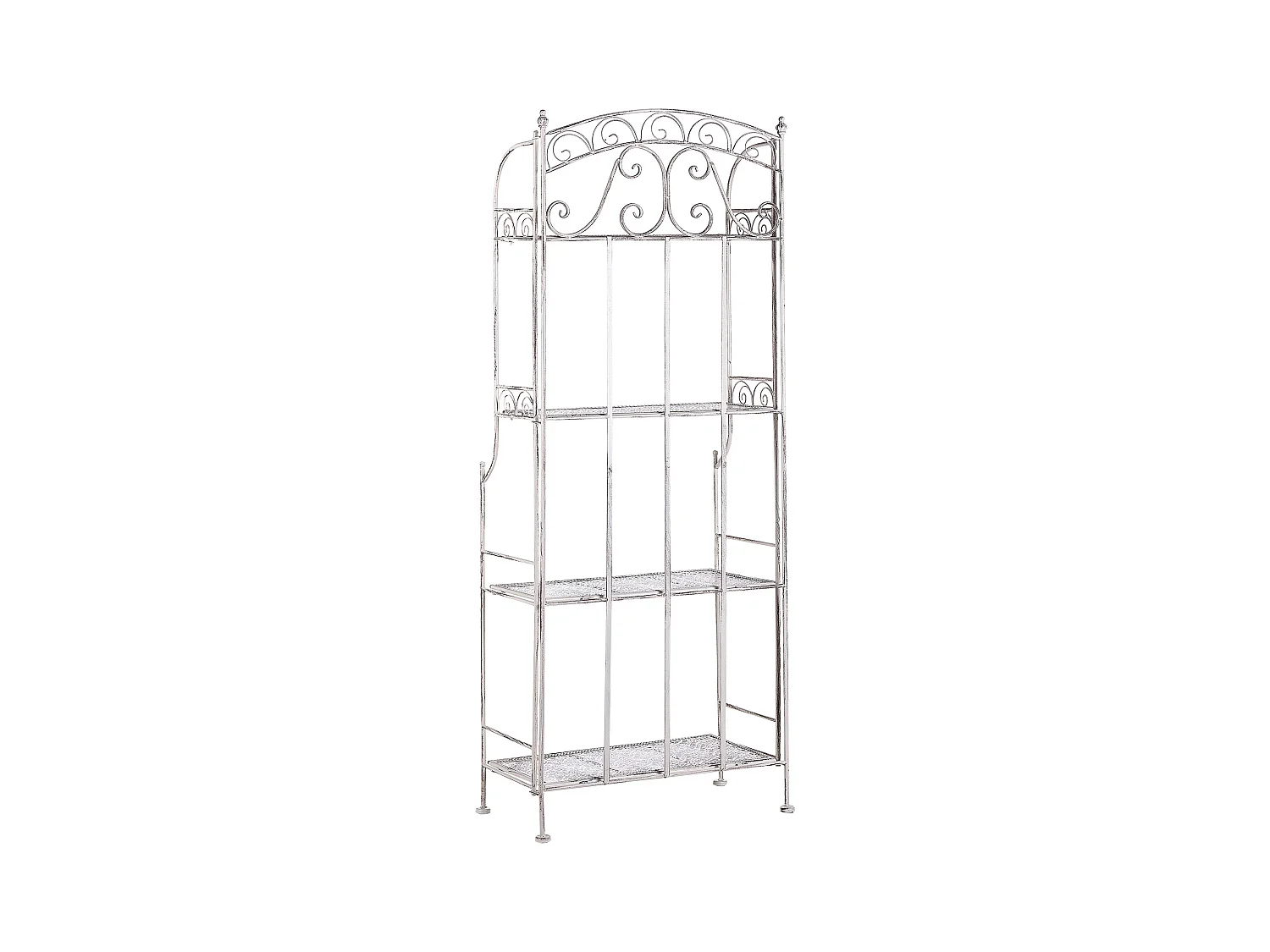 Meuble de rangement PADUA Métal 61 cm 32 cm Blanc