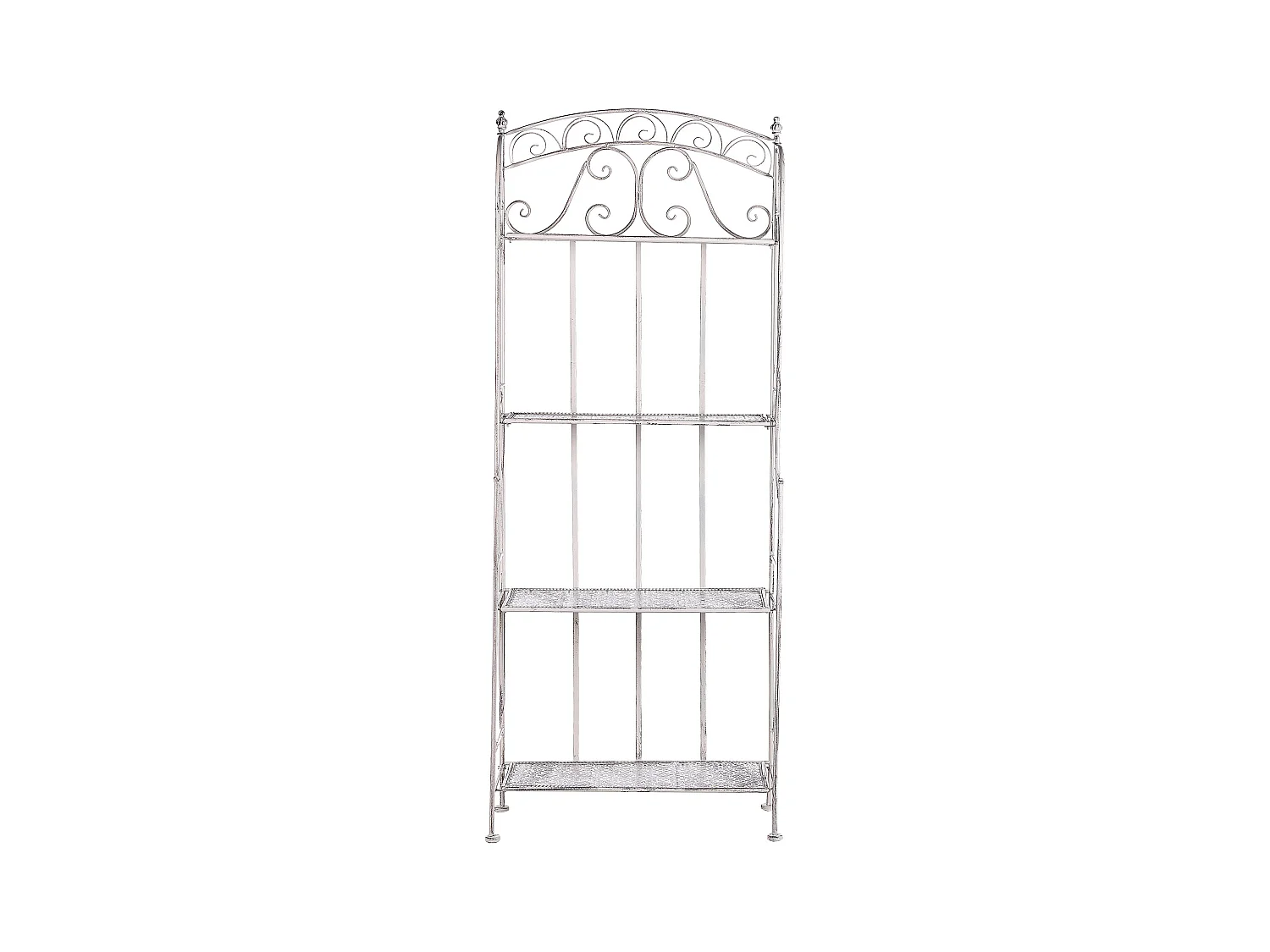 Meuble de rangement PADUA Métal 61 cm 32 cm Blanc