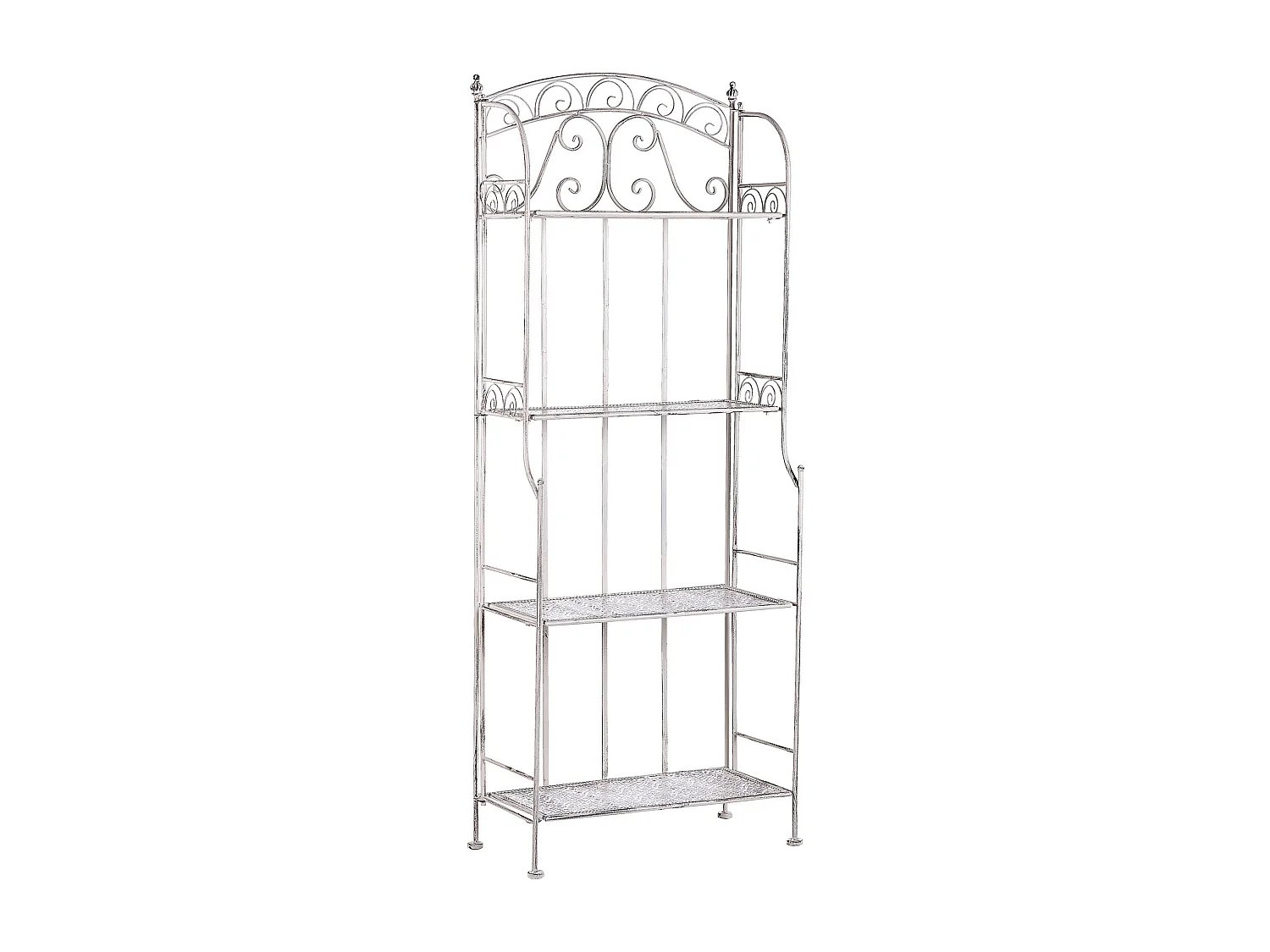 Meuble de rangement PADUA Métal 61 cm 32 cm Blanc