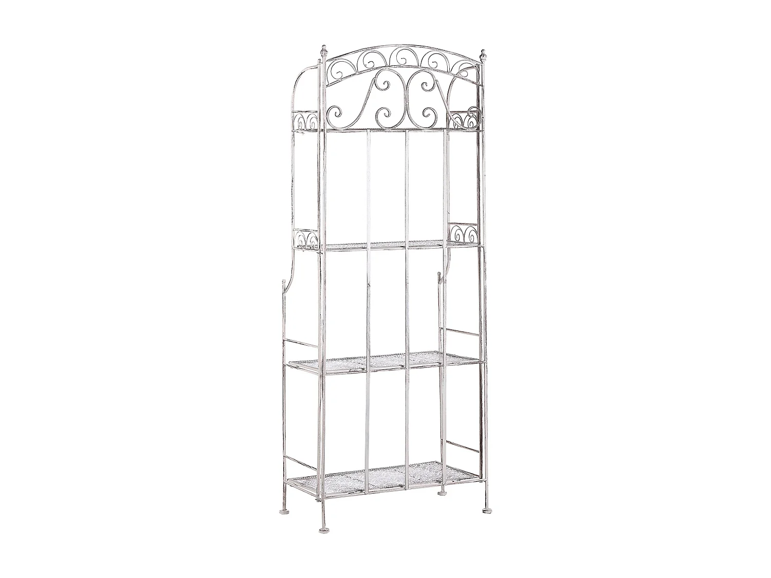 Meuble de rangement PADUA Métal 61 cm 32 cm Blanc