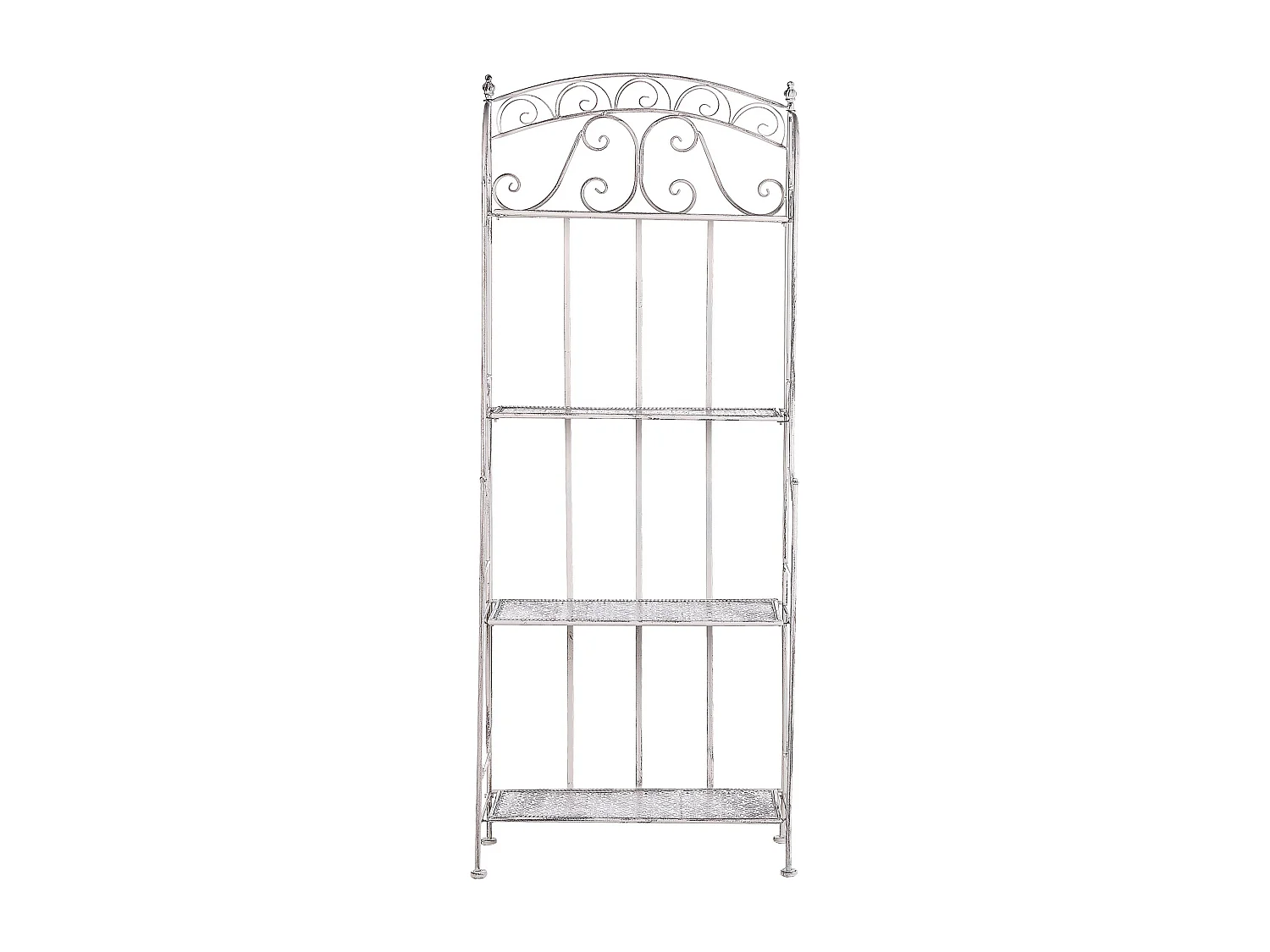 Meuble de rangement PADUA Métal 61 cm 32 cm Blanc