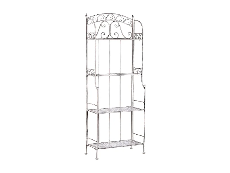 Meuble de rangement PADUA Métal 61 cm 32 cm Blanc