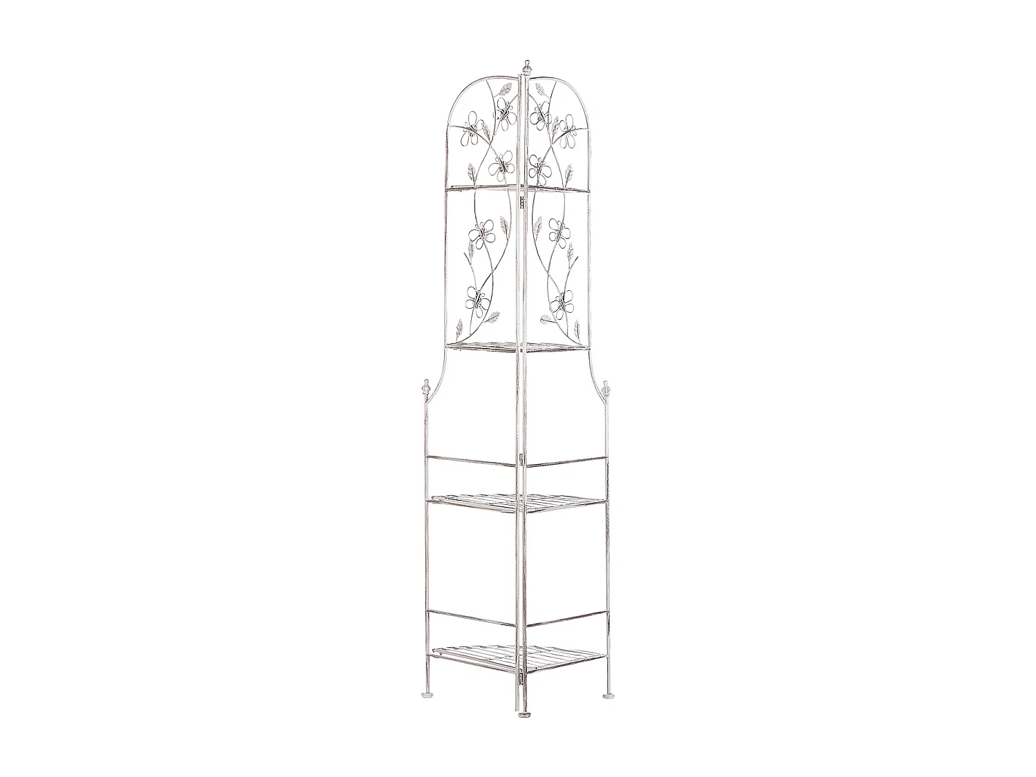 Estantería de esquina BIELLA plegable Metal Blanco